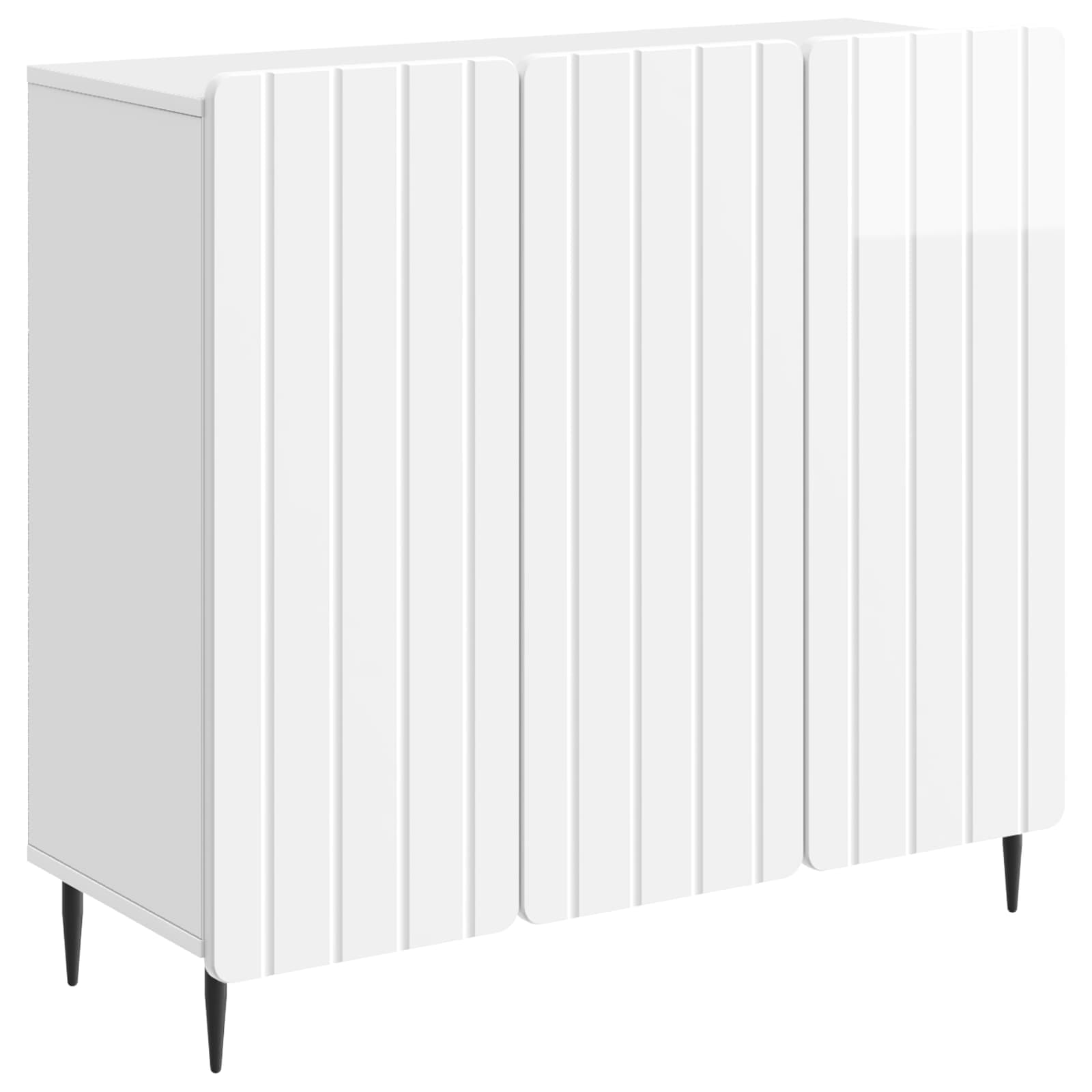 Kreveta Bijela visokog sjaja 89 x 34,5 x 82 cm