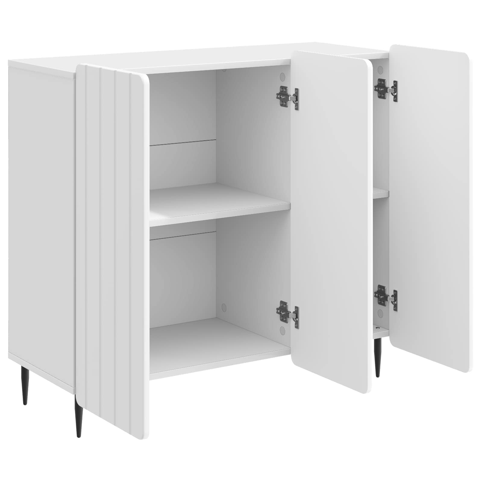 Kreveta Bijela visokog sjaja 89 x 34,5 x 82 cm