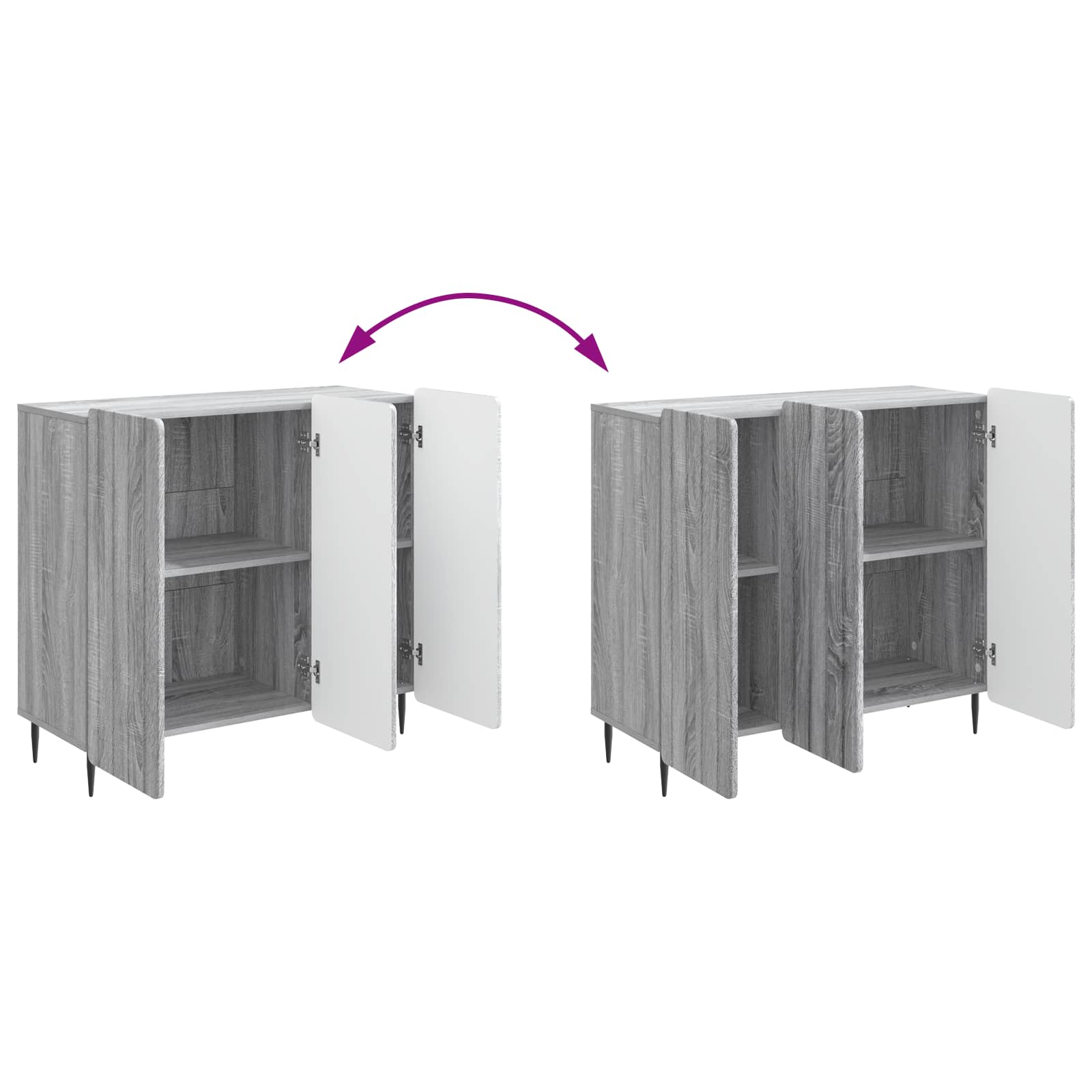 Kreveta Siva sonoma 89 x 34,5 x 82 cm Konstruirano drvo