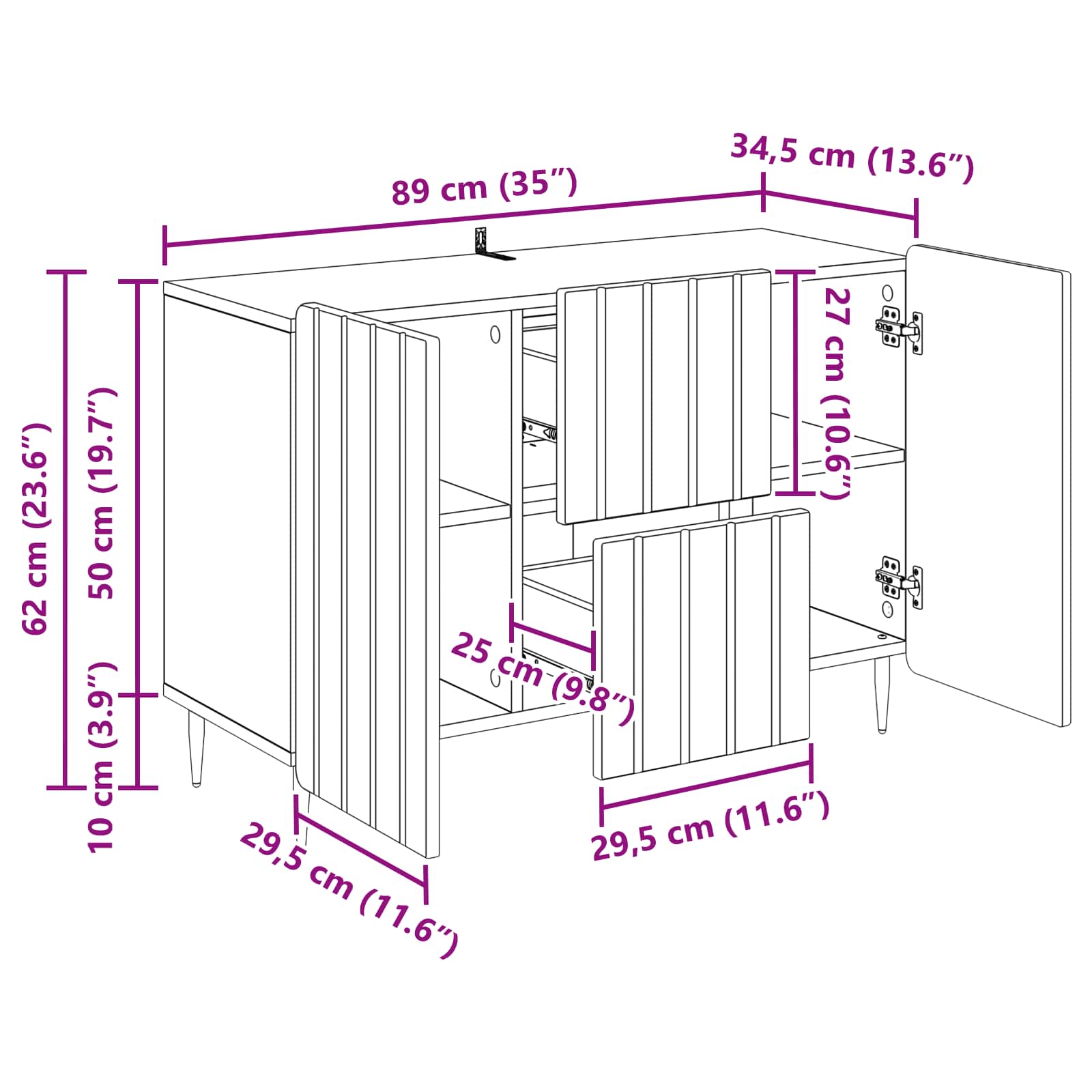 Kreveta s ladicama Crna 89 x 34,5 x 62 cm Konstruirano drvo