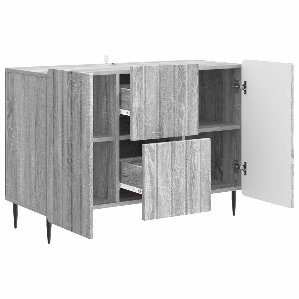 Kreveta Siva sonoma 89 x 34,5 x 62 cm Konstruirano drvo