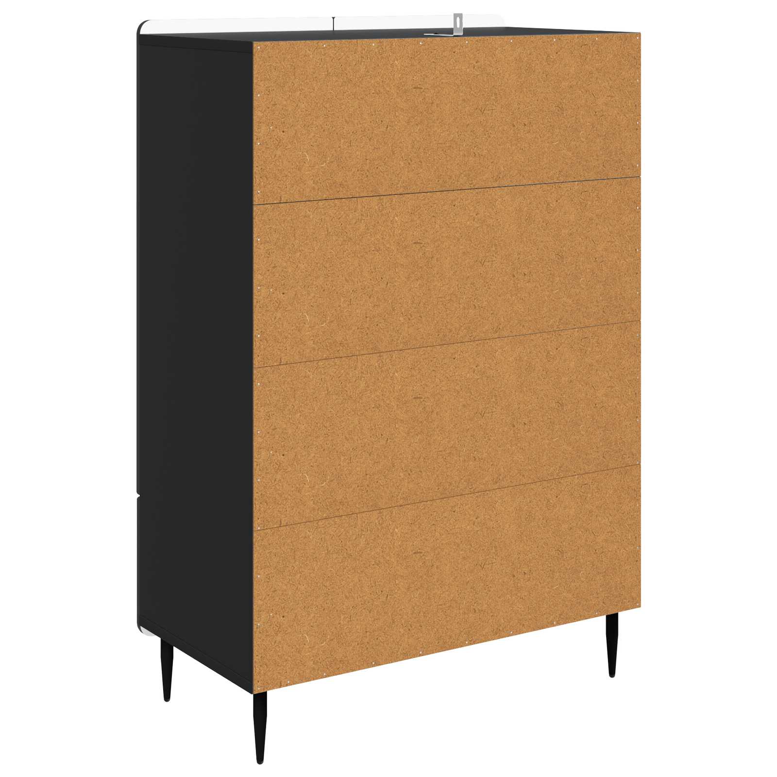 Kreveta s ladicama Crna 66 x 34,5 x 97 cm Konstruirano drvo