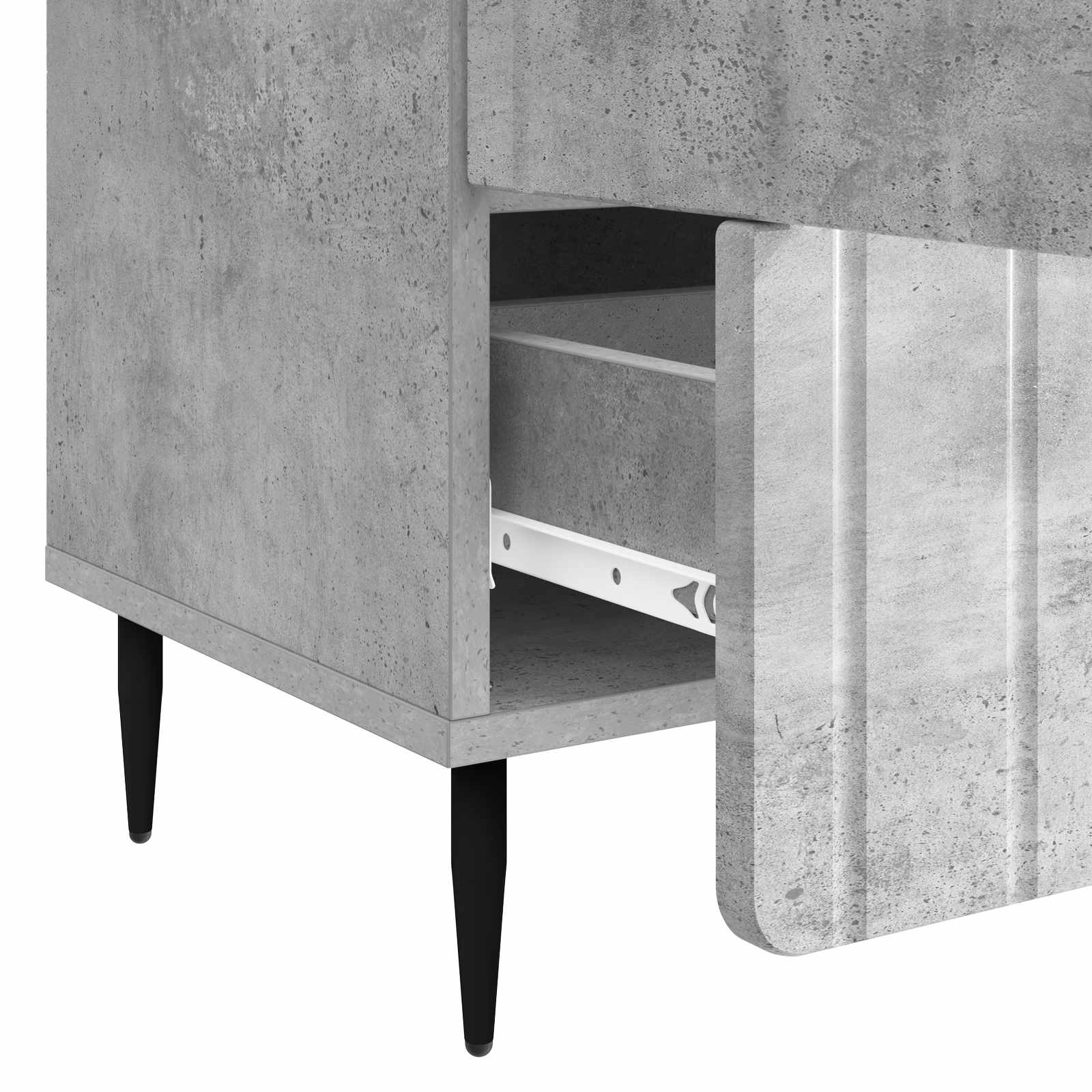 Kreveta Betonska siva 66 x 34,5 x 97 cm Konstruirano drvo