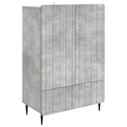 Kreveta Betonska siva 66 x 34,5 x 97 cm Konstruirano drvo