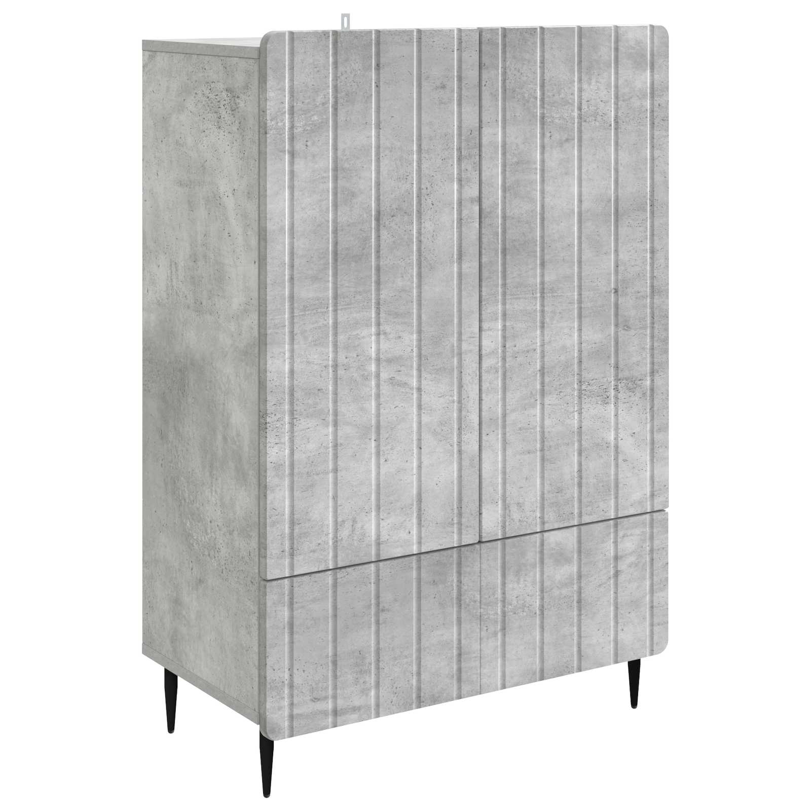 Kreveta Betonska siva 66 x 34,5 x 97 cm Konstruirano drvo