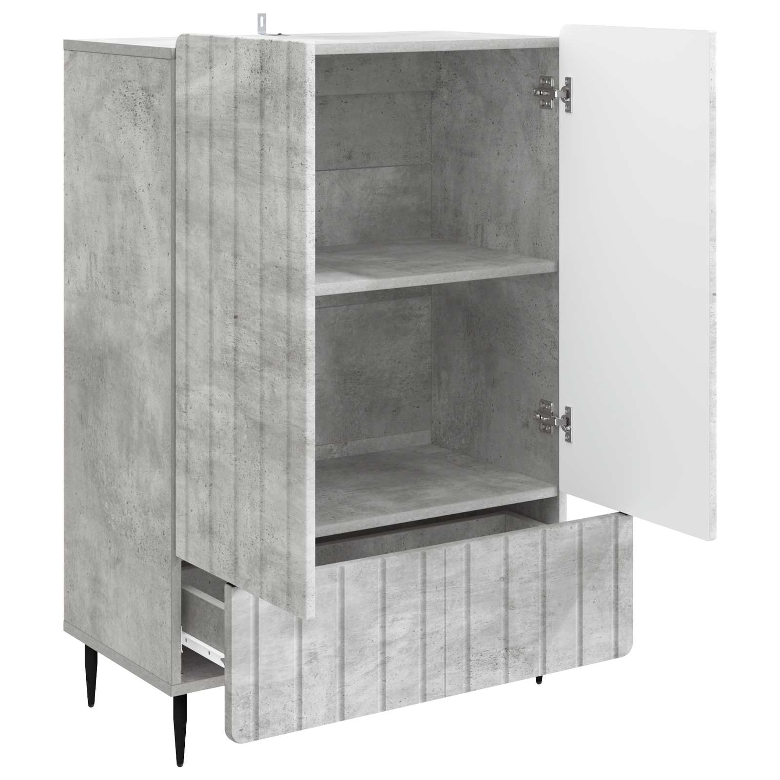 Kreveta Betonska siva 66 x 34,5 x 97 cm Konstruirano drvo