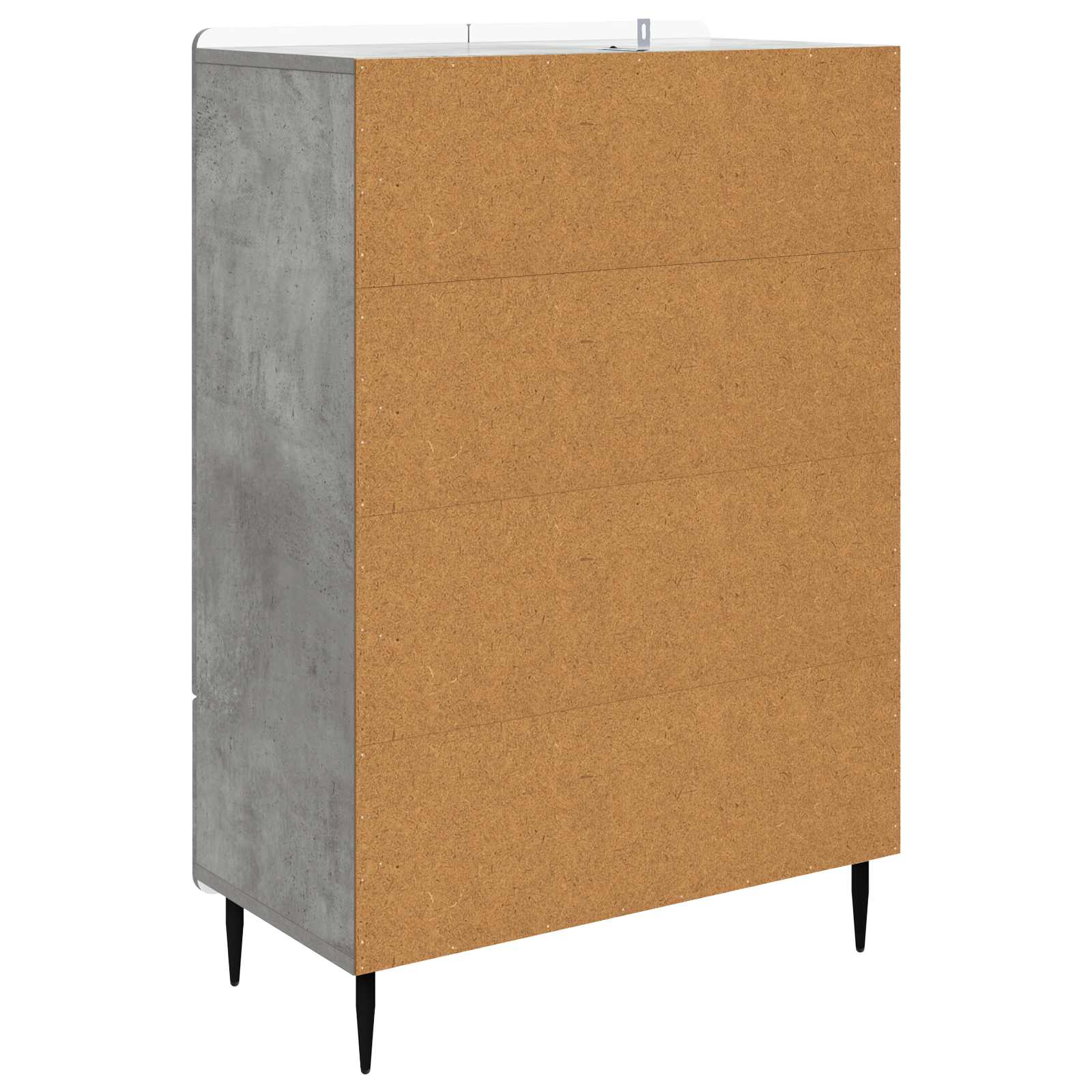 Kreveta Betonska siva 66 x 34,5 x 97 cm Konstruirano drvo