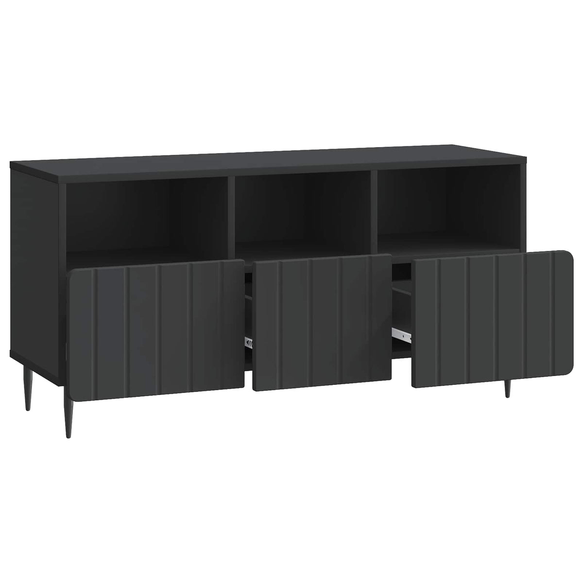 TV ormar s ladicama Crna 102 x 34,5 x 50 cm Konstruirano drvo