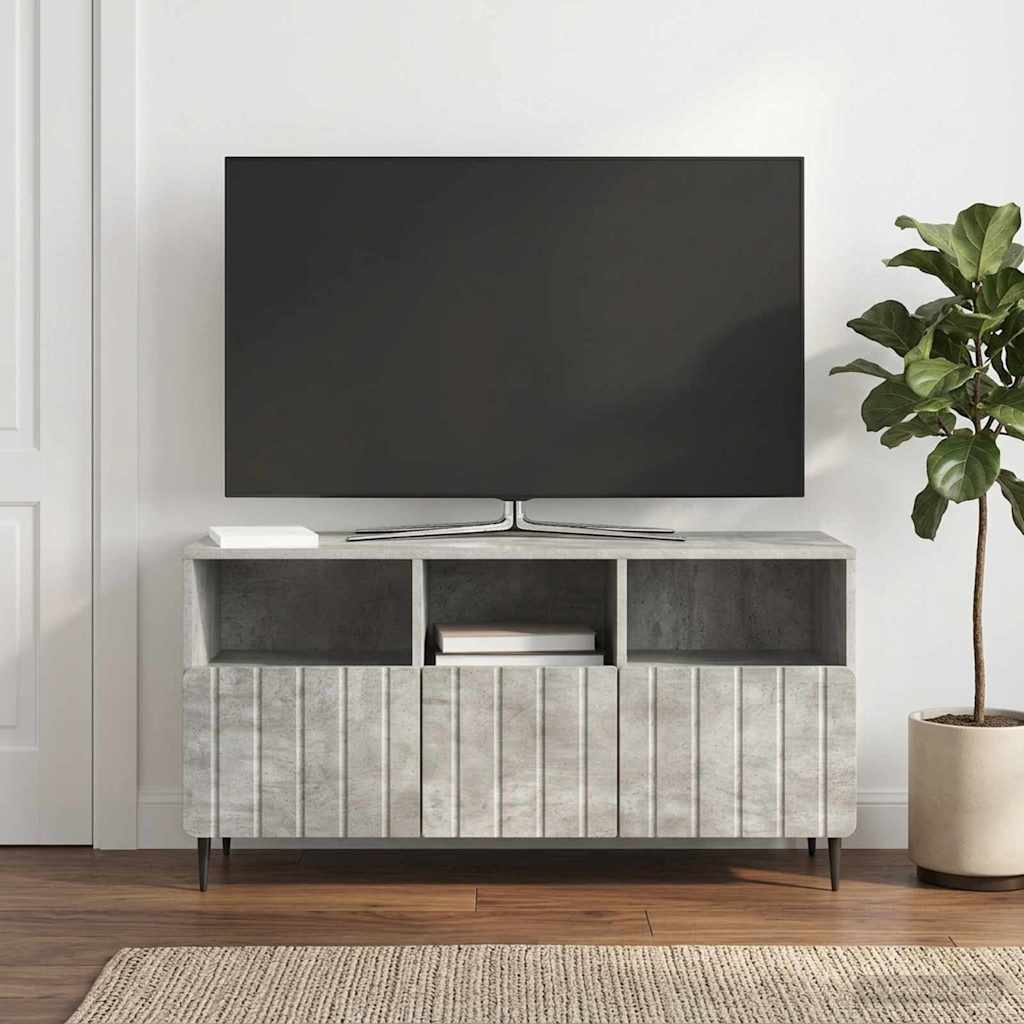 TV ormar Betonska siva 102 x 34,5 x 50 cm Konstruirano drvo