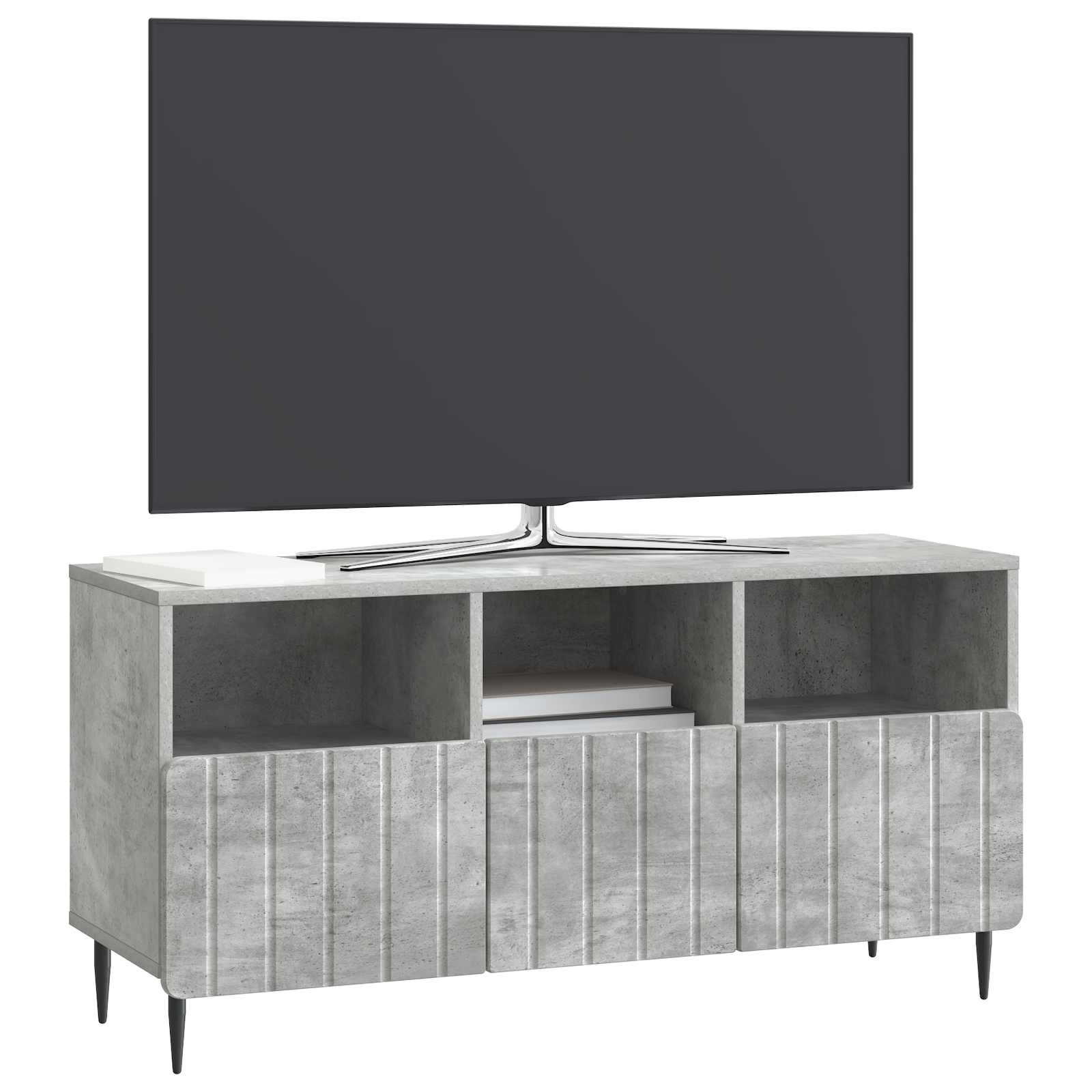 TV ormar Betonska siva 102 x 34,5 x 50 cm Konstruirano drvo