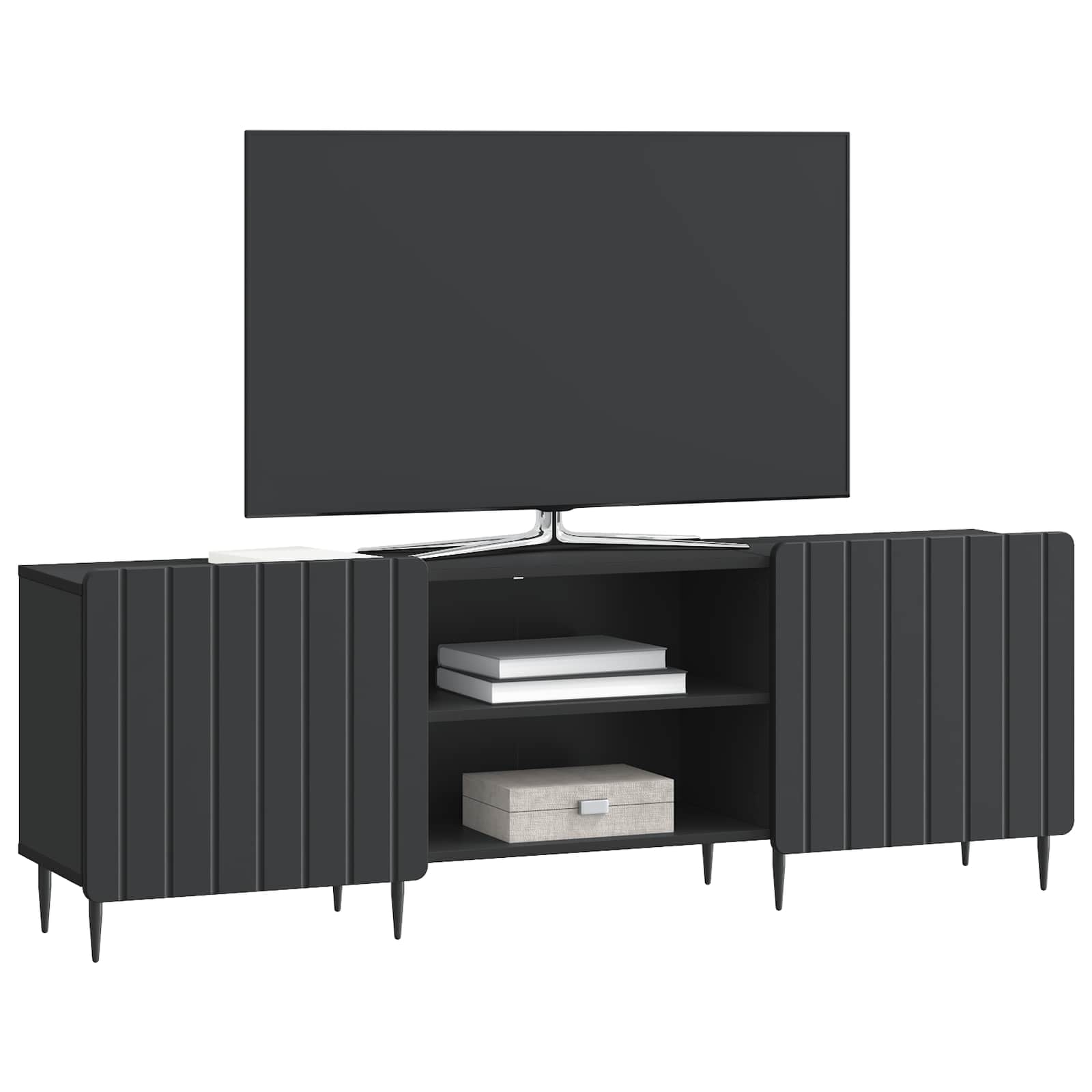TV ormar Crna 150 x 31 x 52 cm Konstruirano drvo