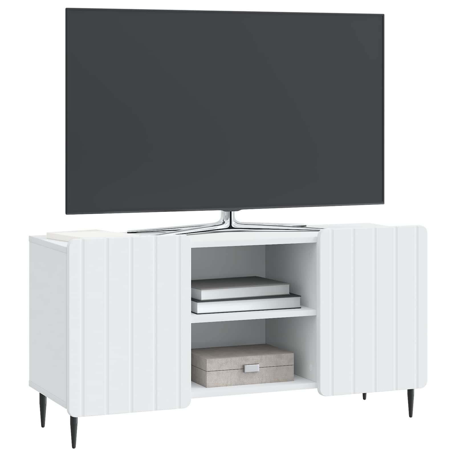 TV ormar Bijela 102 x 34,5 x 52 cm Konstruirano drvo
