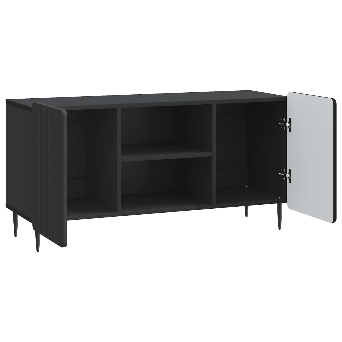 TV ormar Crna 102 x 34,5 x 52 cm Konstruirano drvo