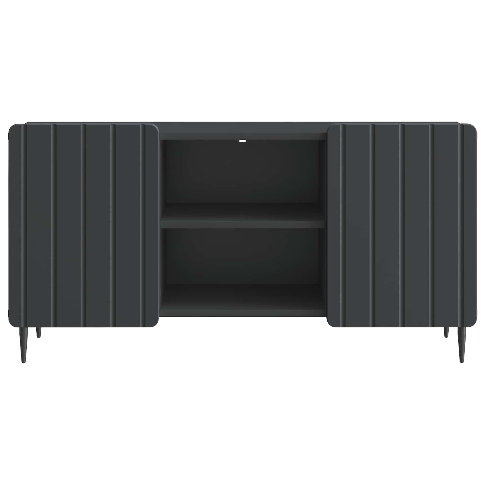 TV ormar Crna 102 x 34,5 x 52 cm Konstruirano drvo