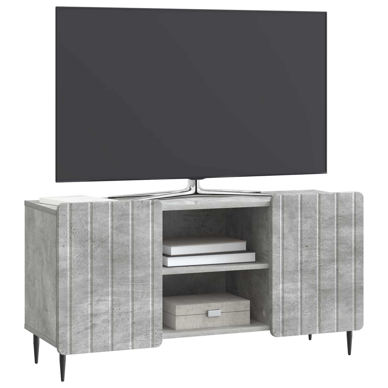TV ormar Betonska siva 102 x 34,5 x 52 cm Konstruirano drvo