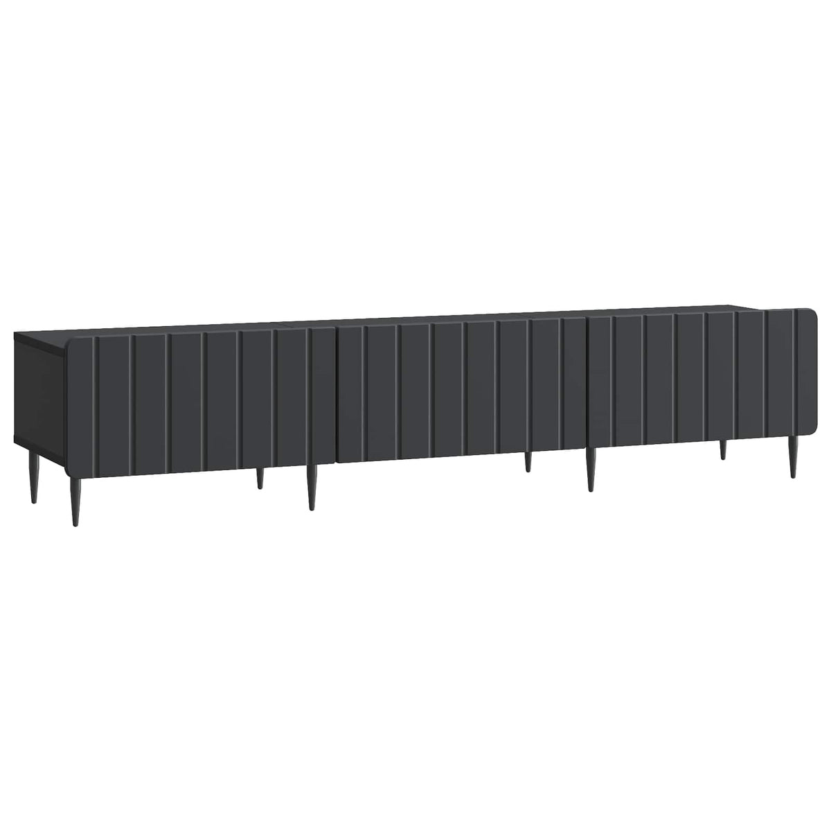TV ormar s ladicama Crna 147 x 34,5 x 32 cm Konstruirano drvo
