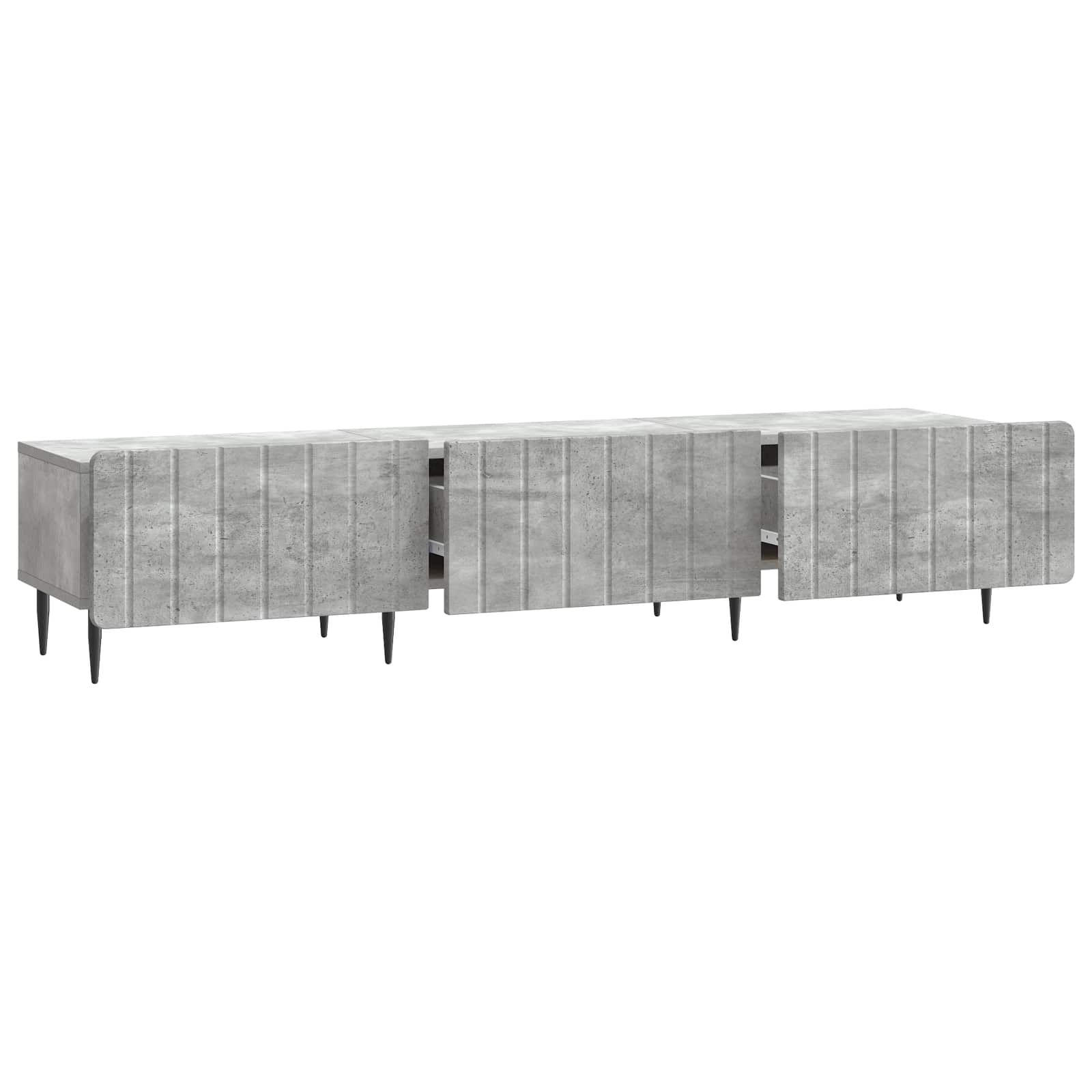 TV ormar Betonska siva 147 x 34,5 x 32 cm Konstruirano drvo