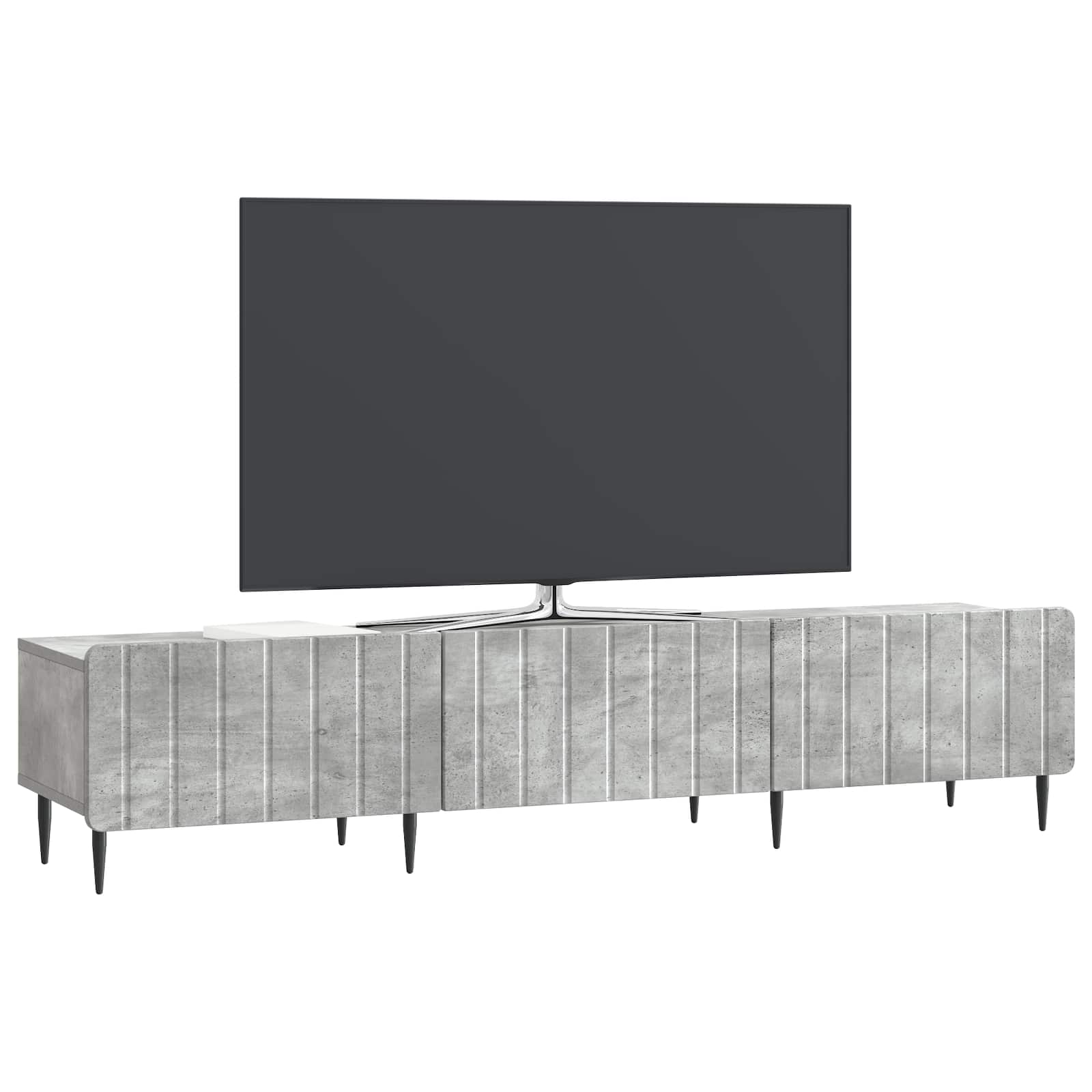 TV ormar Betonska siva 147 x 34,5 x 32 cm Konstruirano drvo