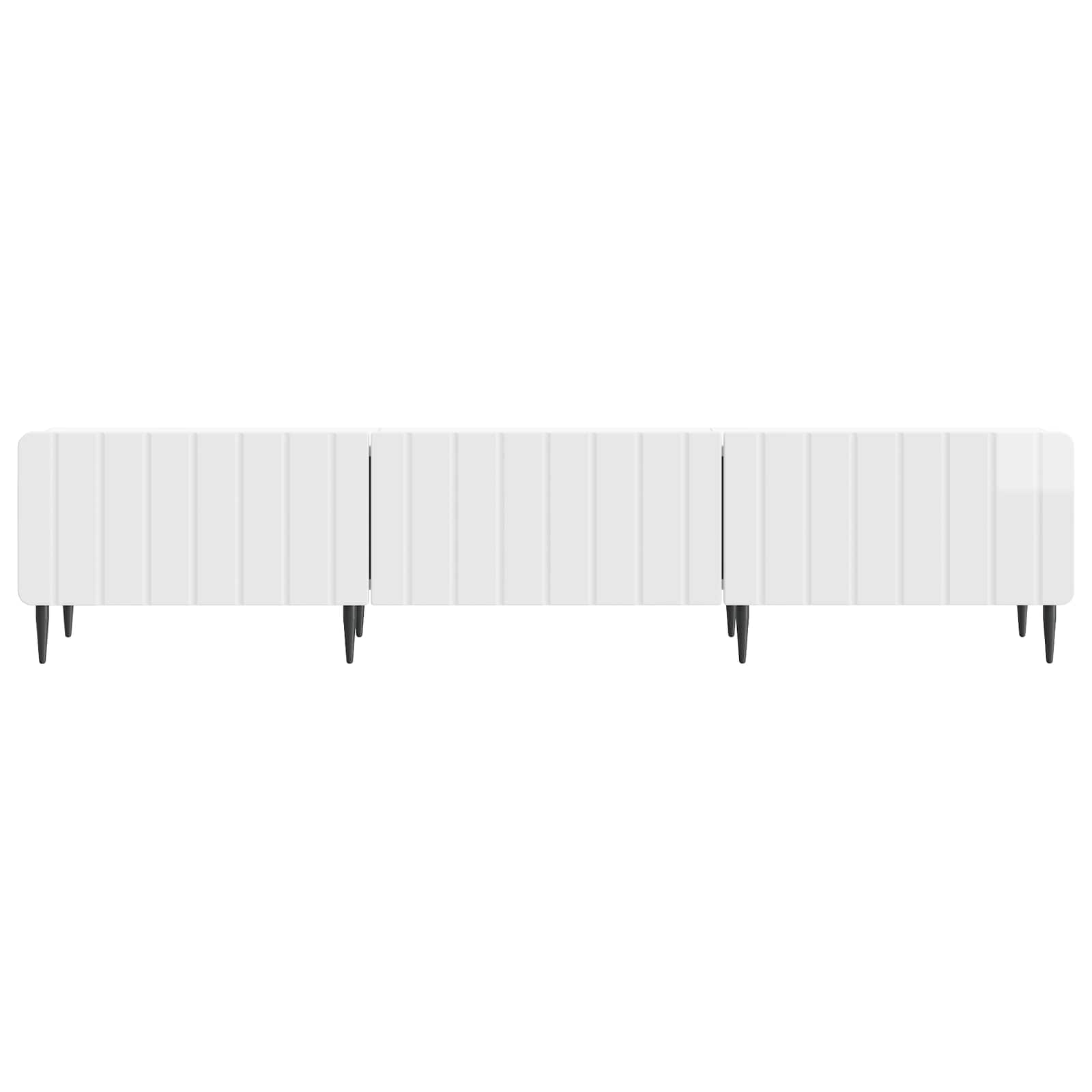 TV ormar s ladicama Bijela visokog sjaja 147 x 34,5 x 32 cm