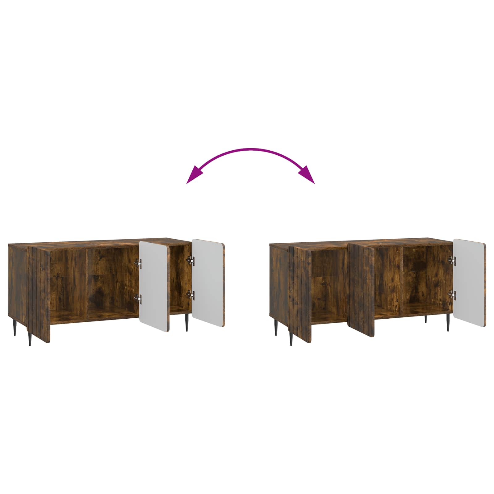 TV ormar Dimljeni hrast 99 x 34,5 x 52 cm Konstruirano drvo