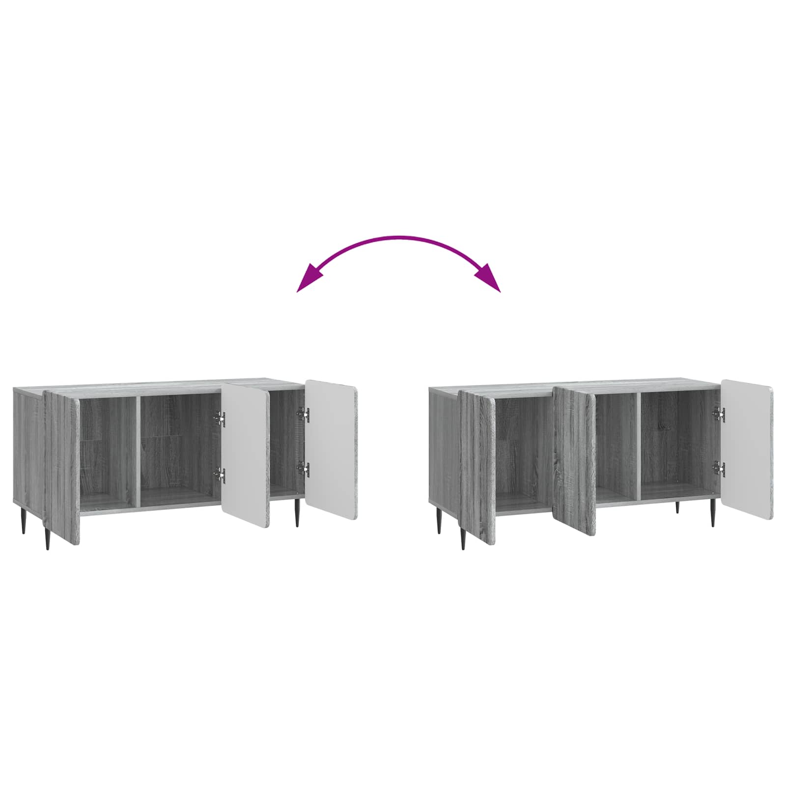 TV ormar Siva sonoma 99 x 34,5 x 52 cm Konstruirano drvo