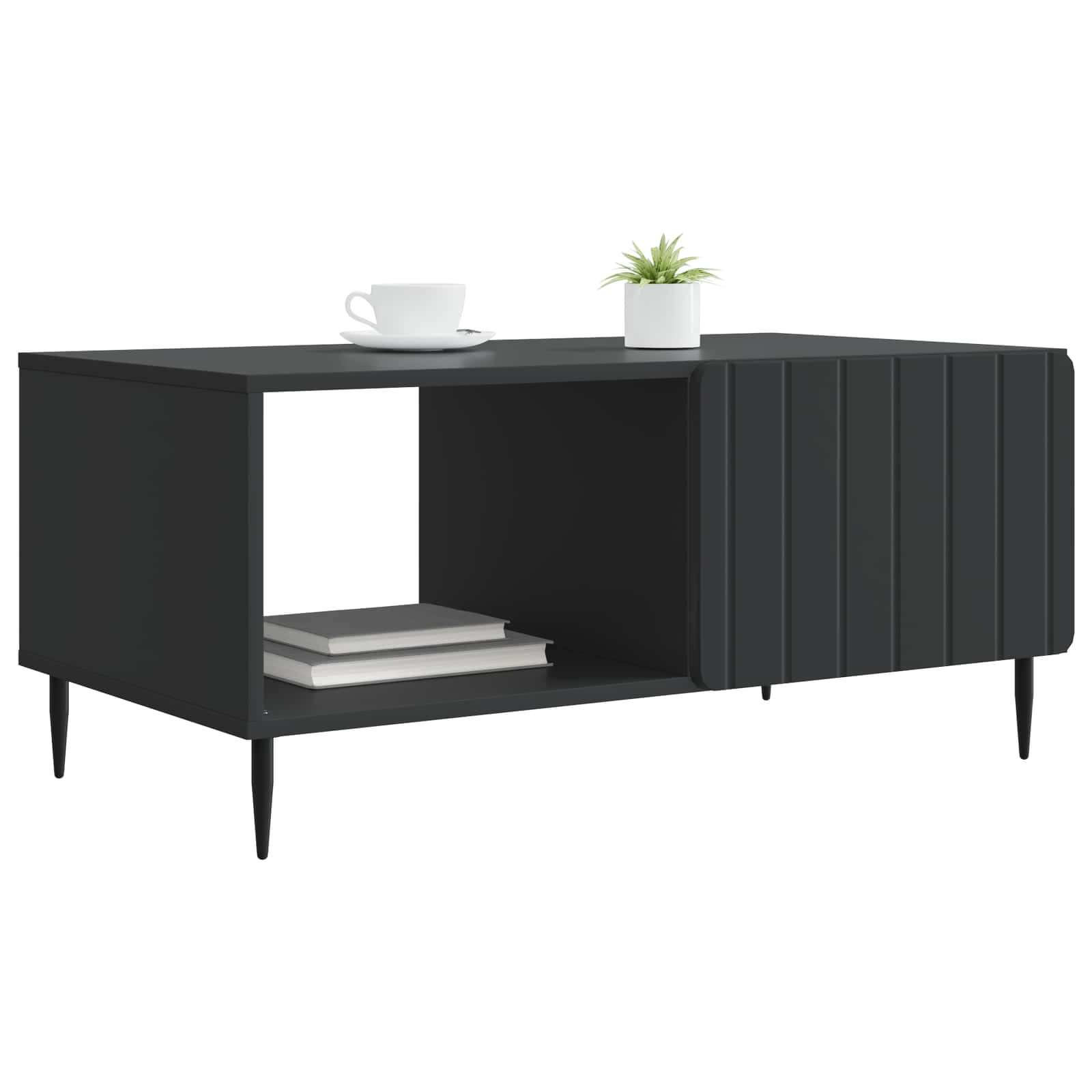Kava Stol Crna 90 x 50 x 40 cm Konstruirano drvo