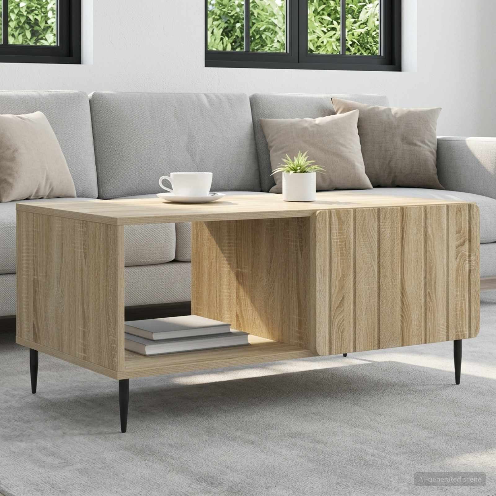 Kava Stol Hrast sonoma 90 x 50 x 40 cm Konstruirano drvo