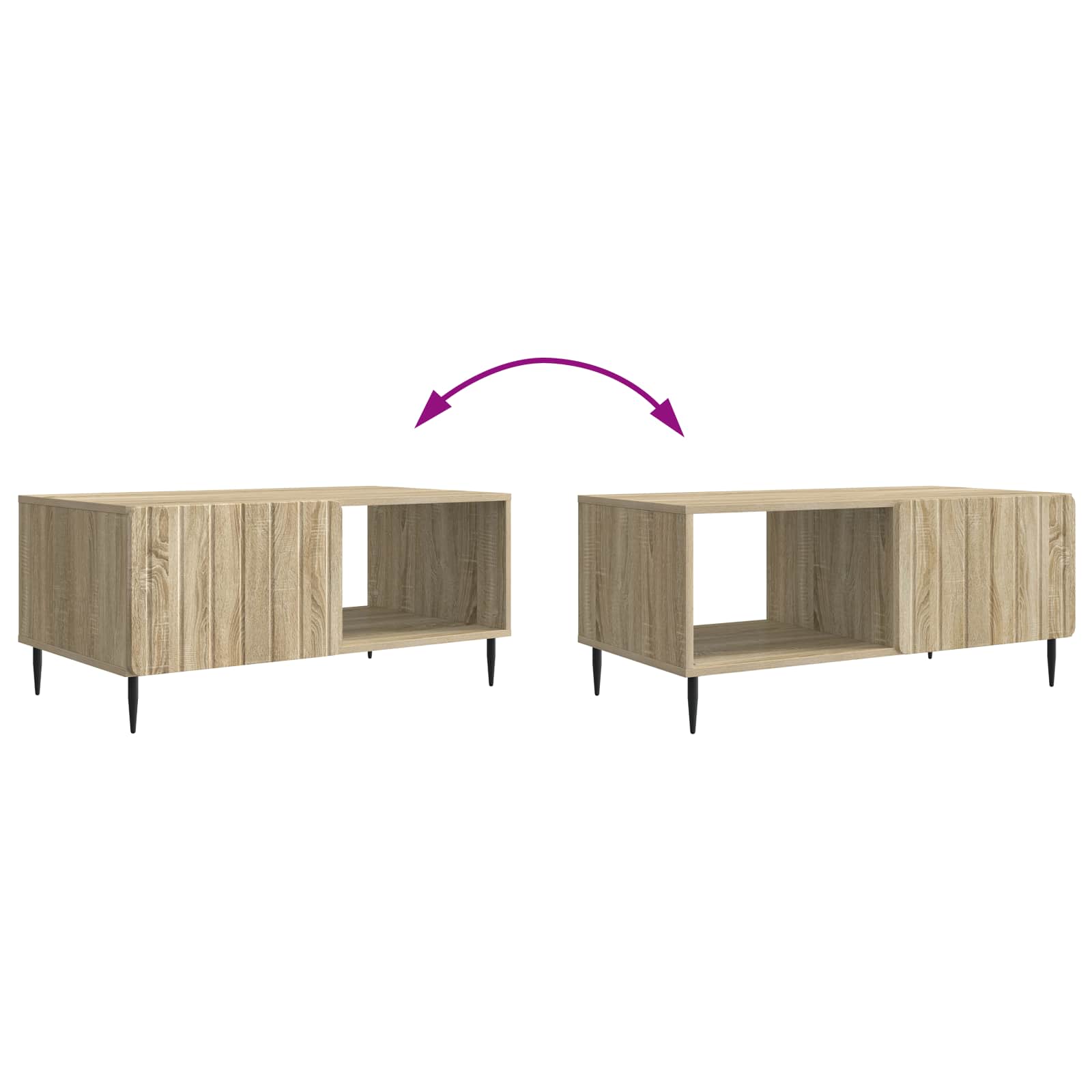 Kava Stol Hrast sonoma 90 x 50 x 40 cm Konstruirano drvo