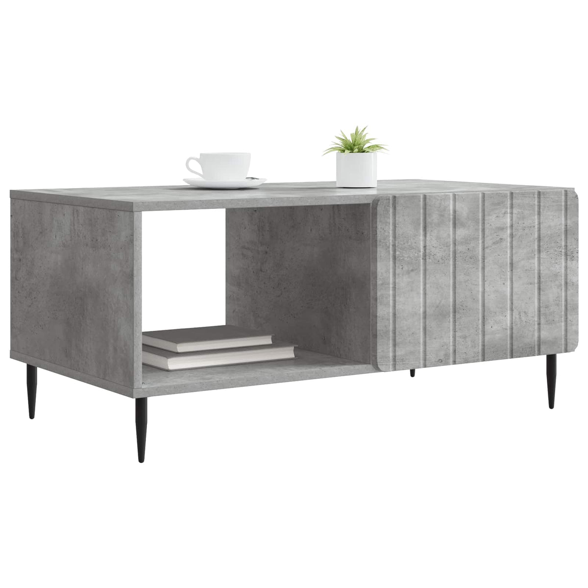 Kava Stol Betonska siva 90 x 50 x 40 cm Konstruirano drvo