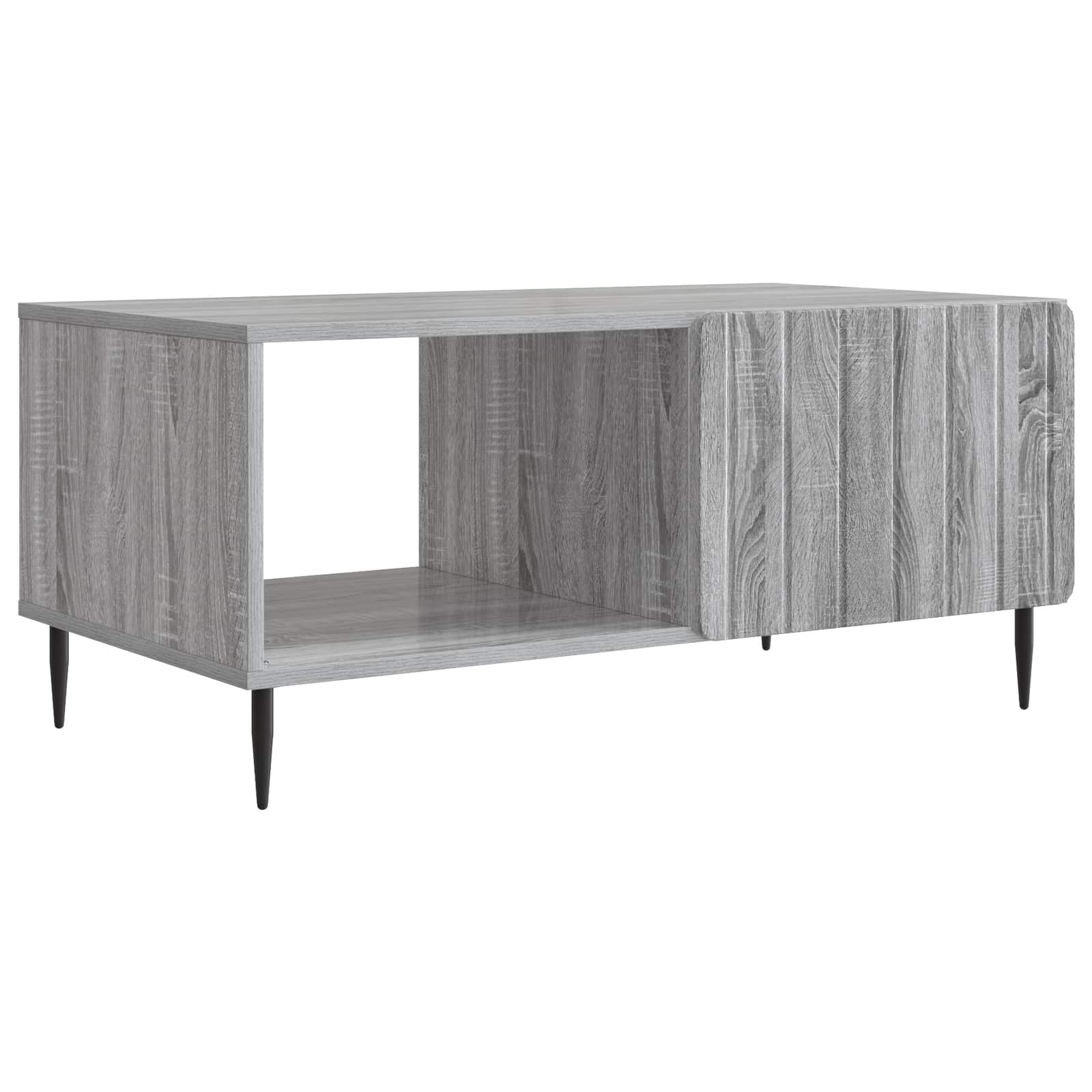 Kava Stol Siva Sonoma 90 x 50 x 40 cm Konstruirano drvo