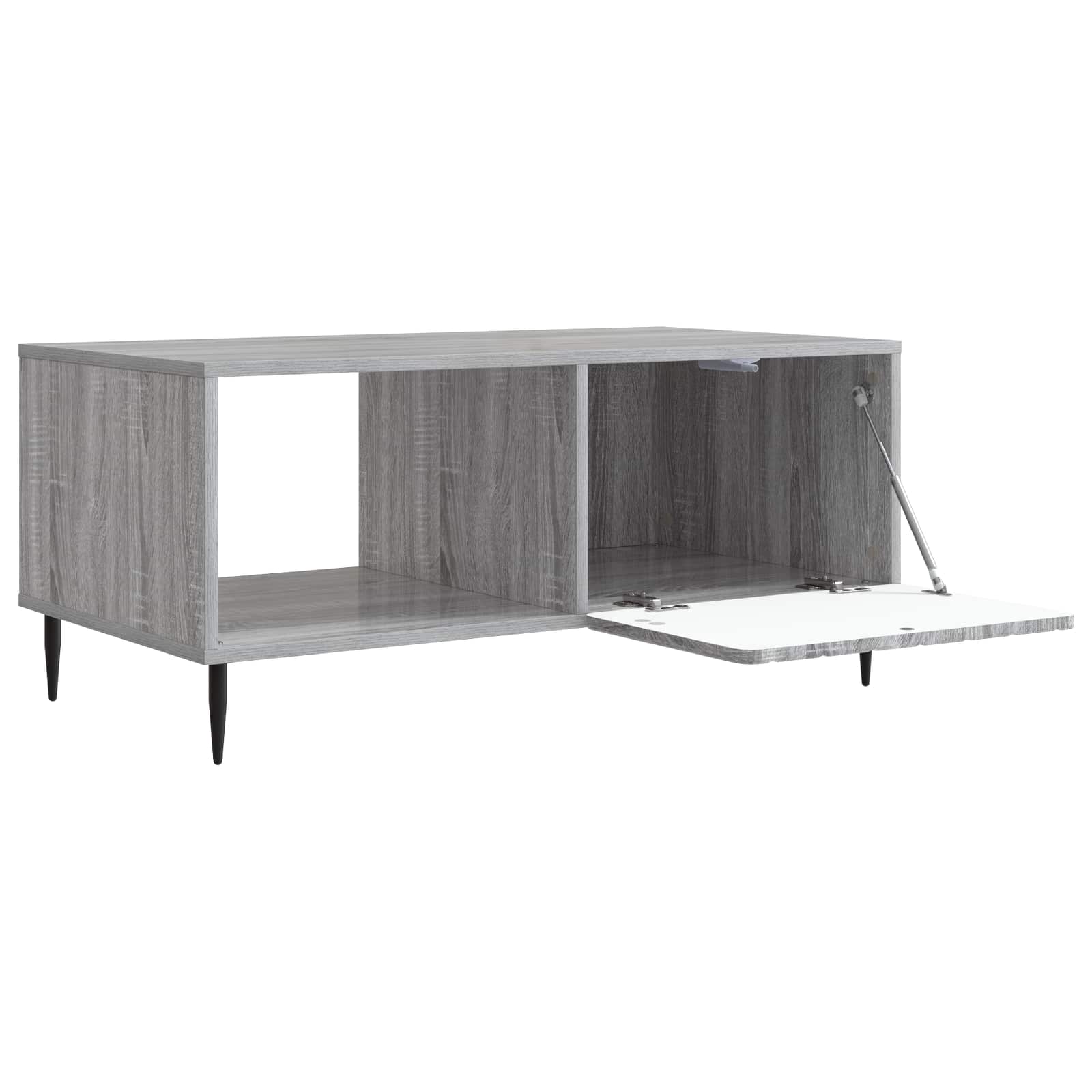 Kava Stol Siva Sonoma 90 x 50 x 40 cm Konstruirano drvo