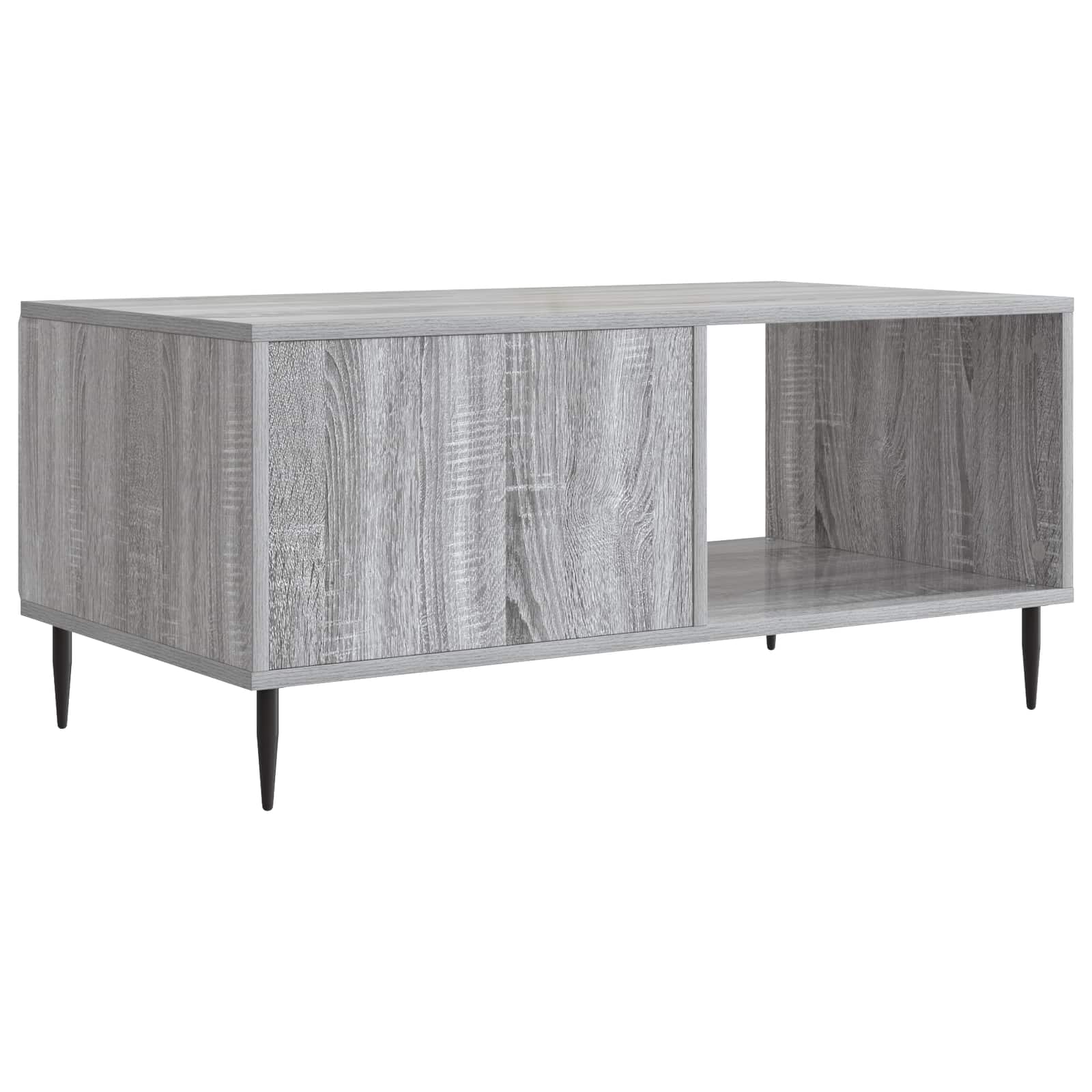 Kava Stol Siva Sonoma 90 x 50 x 40 cm Konstruirano drvo