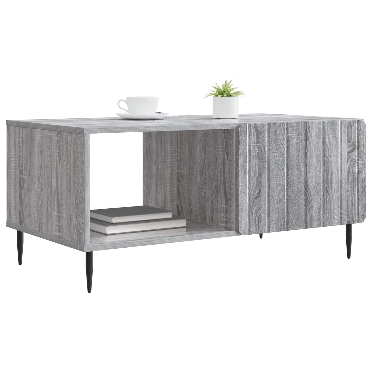 Kava Stol Siva Sonoma 90 x 50 x 40 cm Konstruirano drvo