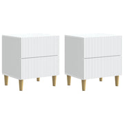 Noćni ormar 2 pcs Bijela 43 x 34,5 x 48 cm Konstruirano drvo