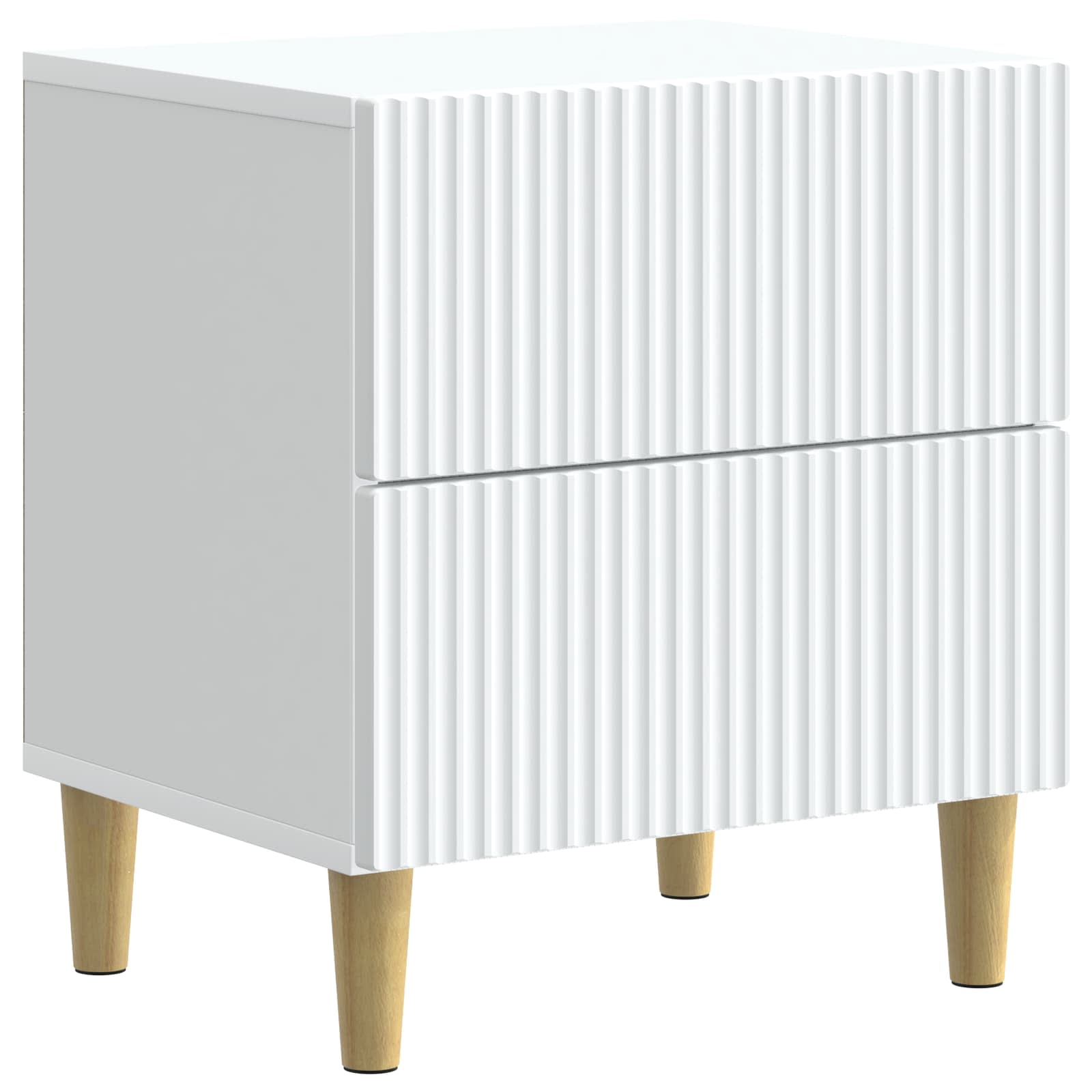 Noćni ormar 2 pcs Bijela 43 x 34,5 x 48 cm Konstruirano drvo
