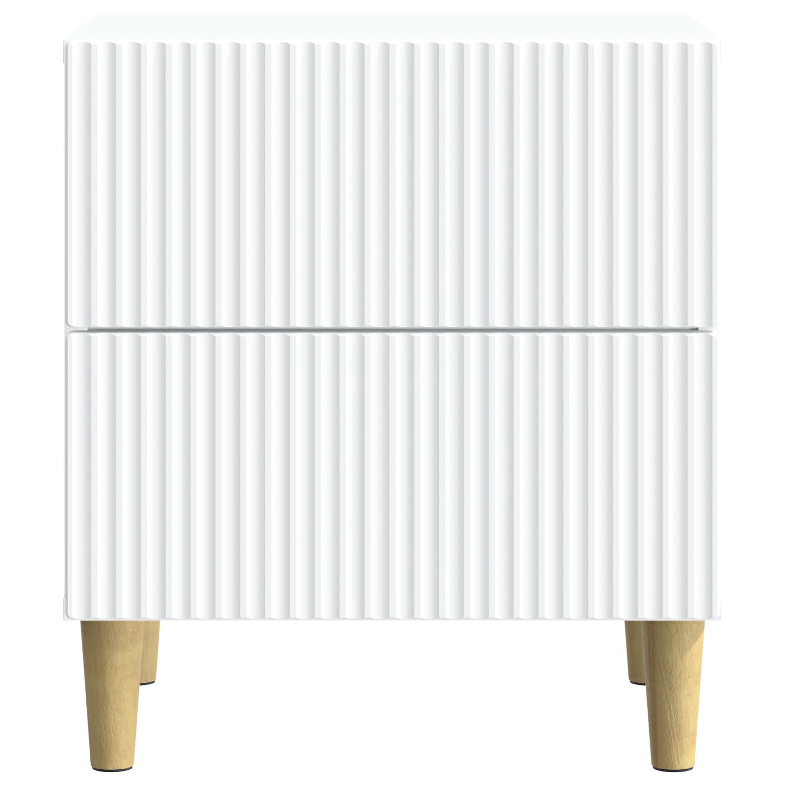 Noćni ormar 2 pcs Bijela 43 x 34,5 x 48 cm Konstruirano drvo