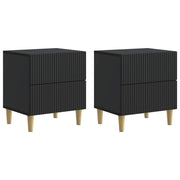 Noćni ormar 2 pcs Crna 43 x 34,5 x 48 cm Konstruirano drvo