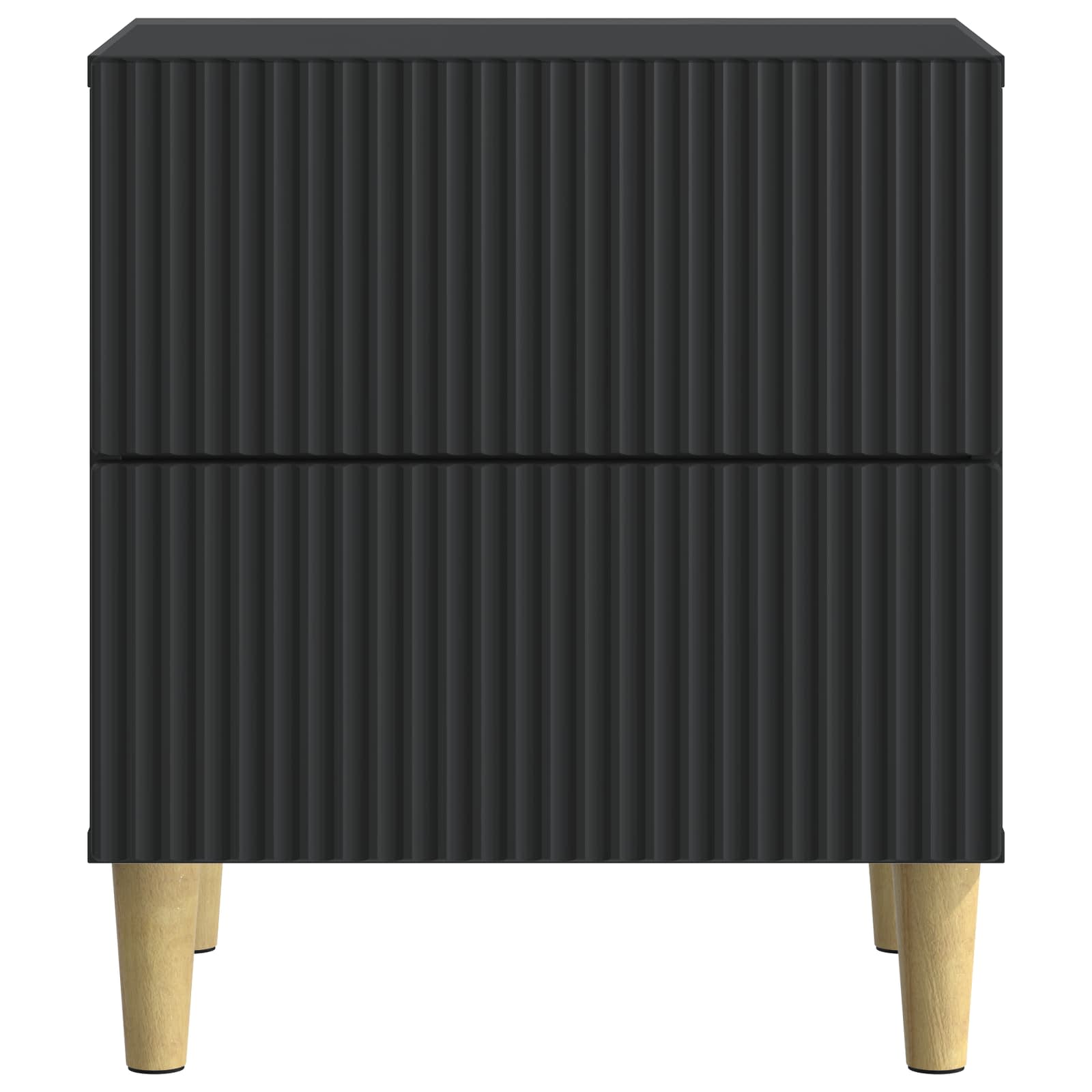 Noćni ormar 2 pcs Crna 43 x 34,5 x 48 cm Konstruirano drvo