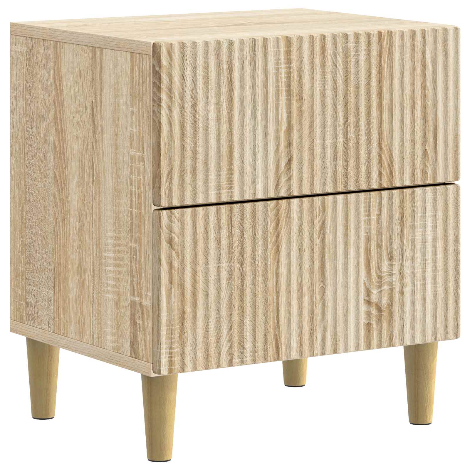 Noćni ormar s ladicama 2 pcs Hrast sonoma 43 x 34,5 x 48 cm
