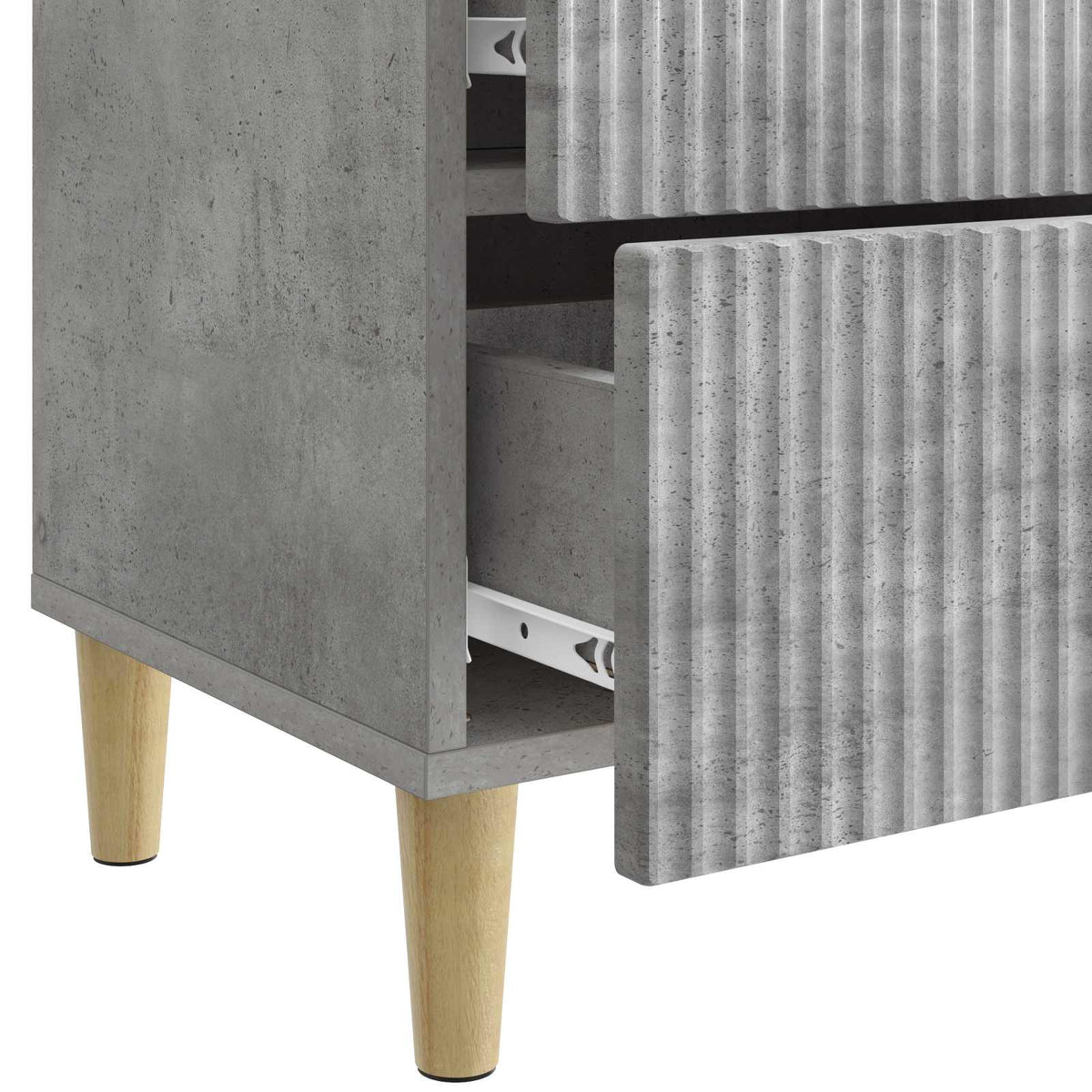 Noćni ormar Betonska siva 43 x 34,5 x 48 cm Konstruirano drvo