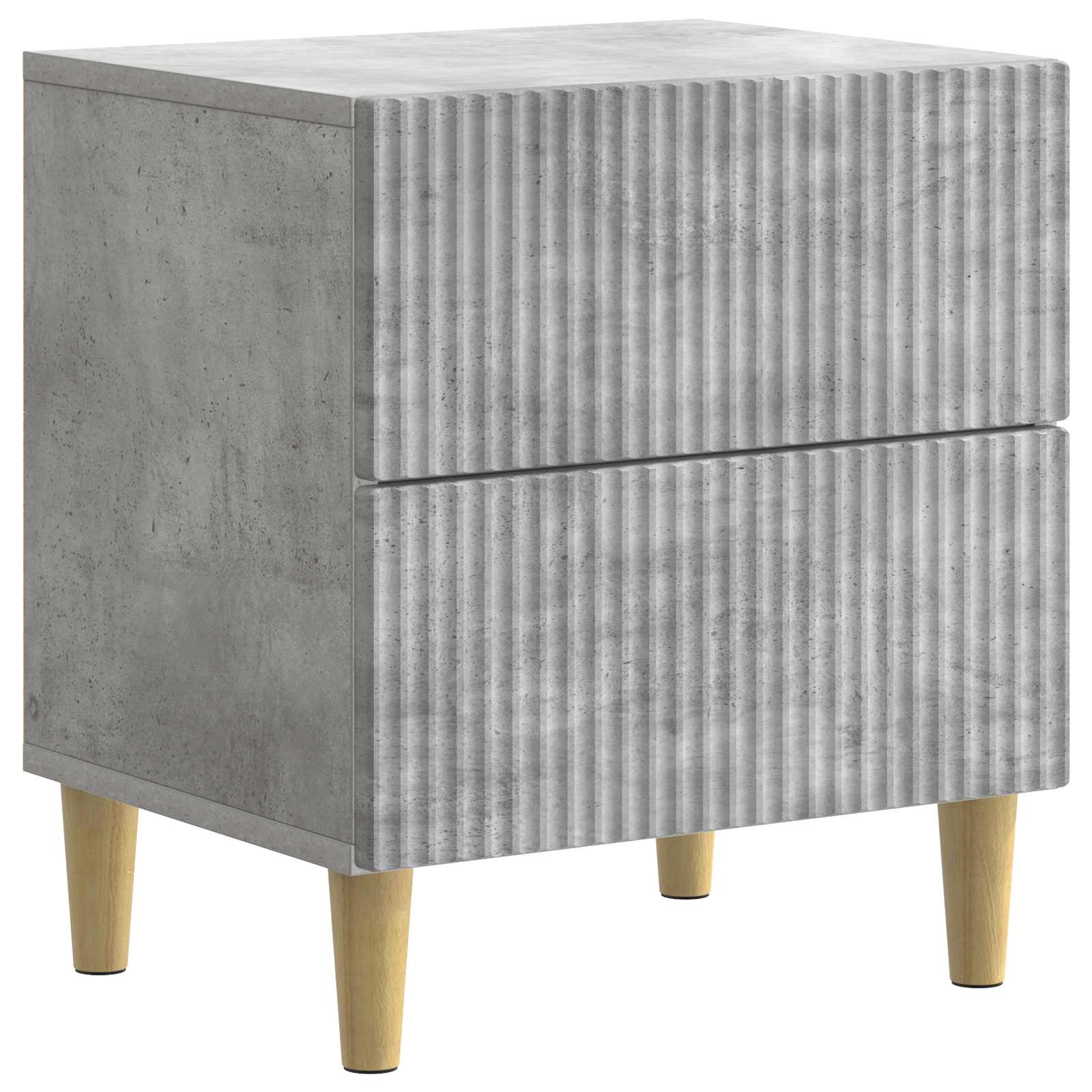 Noćni ormar Betonska siva 43 x 34,5 x 48 cm Konstruirano drvo