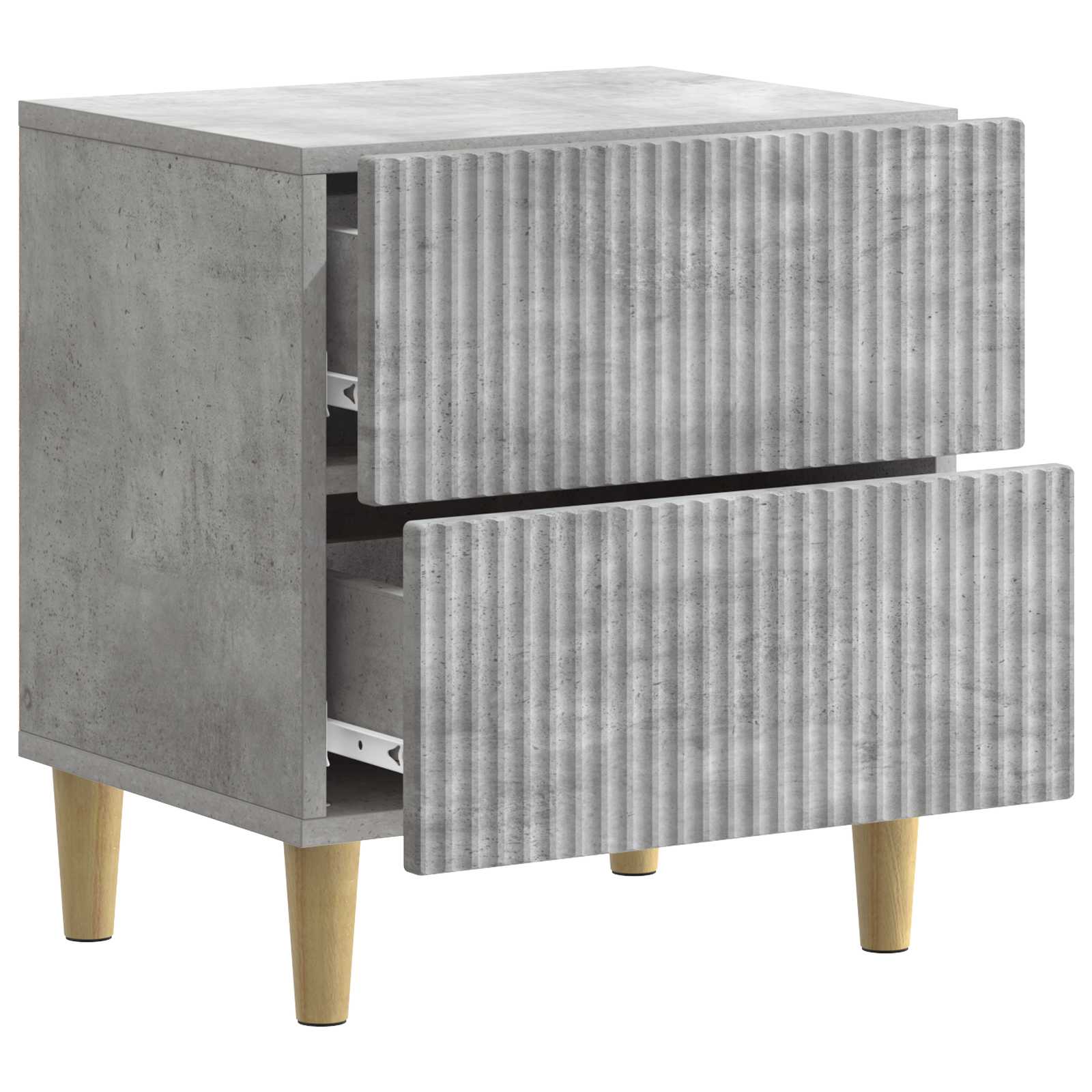 Noćni ormar Betonska siva 43 x 34,5 x 48 cm Konstruirano drvo