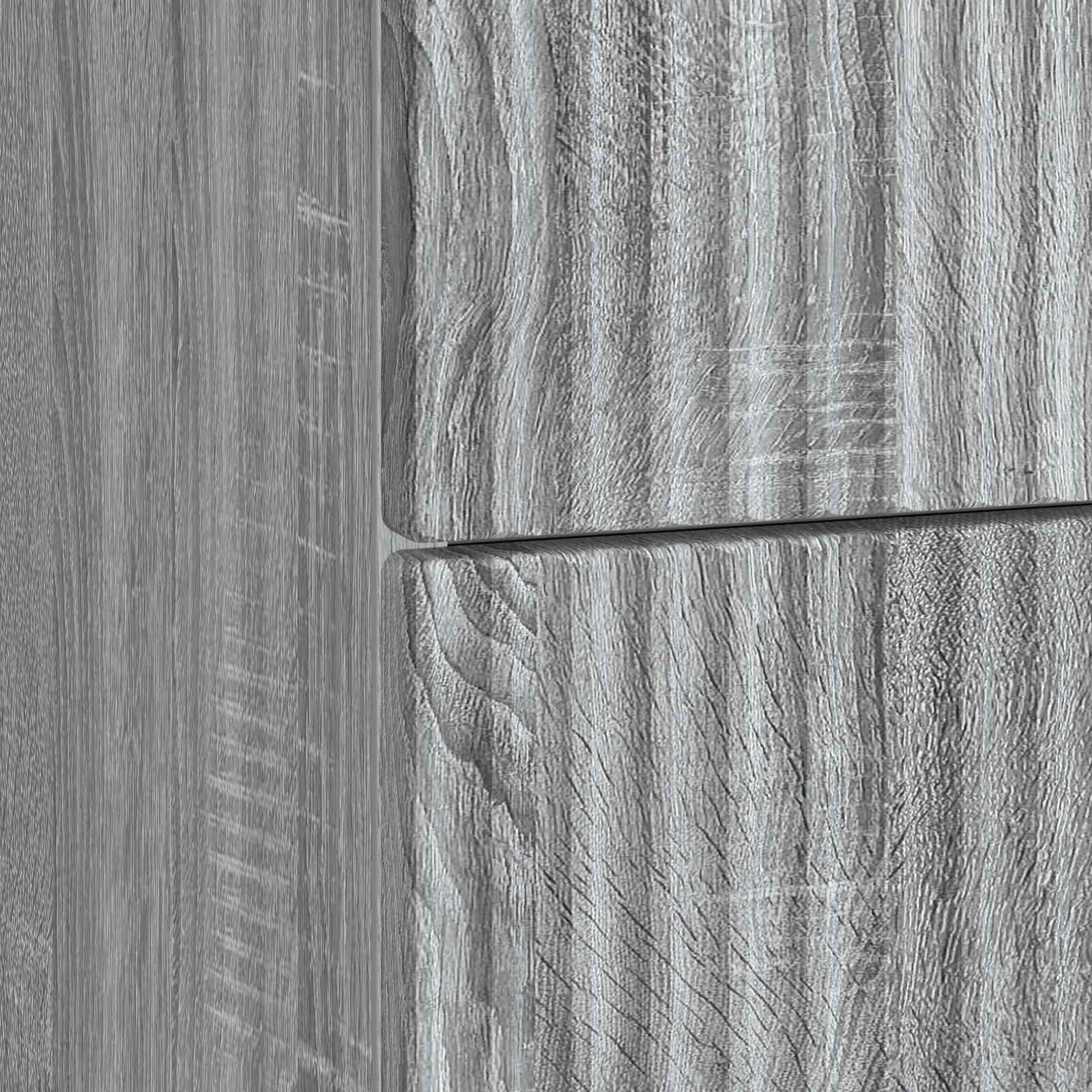 Noćni ormar s ladicama 2 pcs Siva sonoma 43 x 34,5 x 48 cm