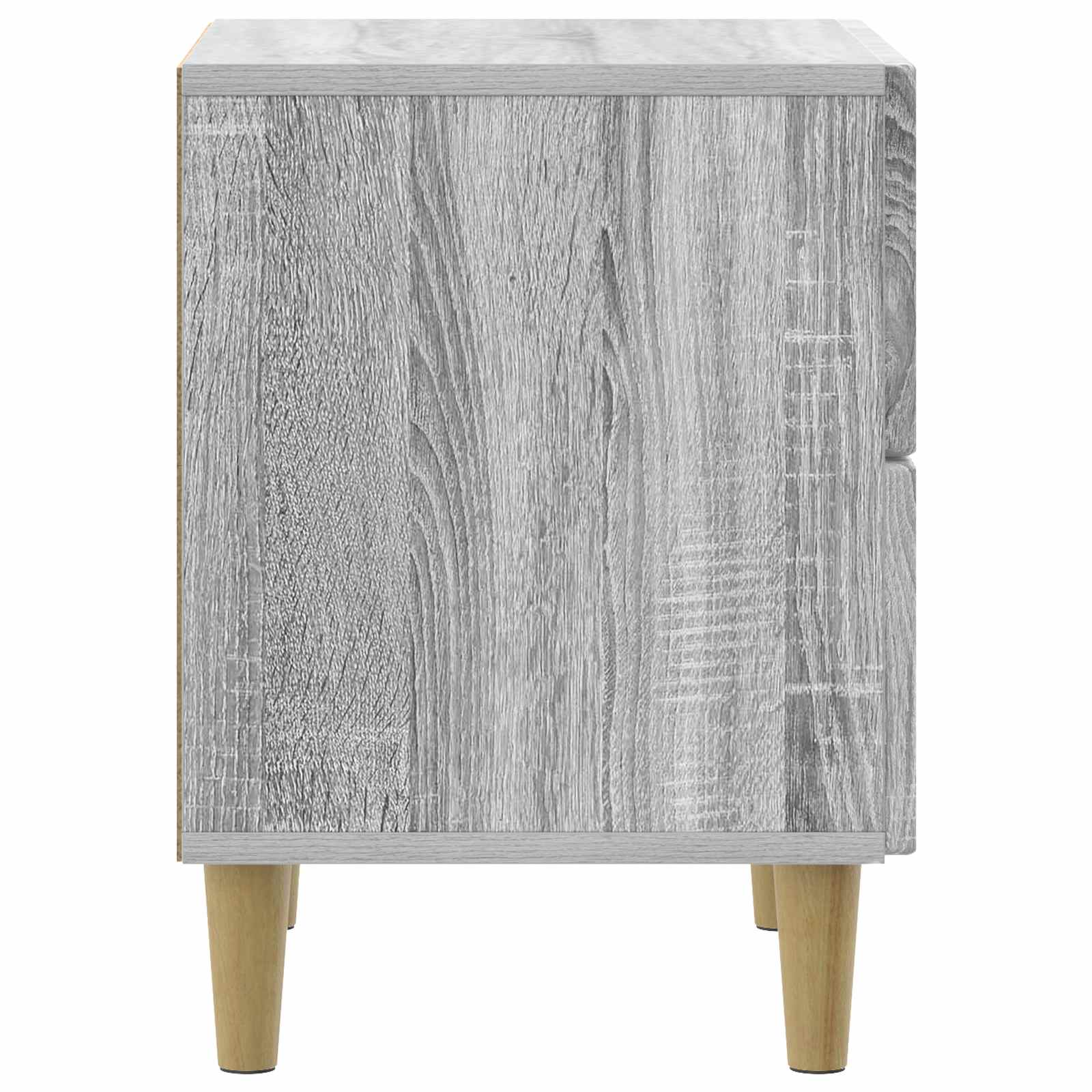 Noćni ormar s ladicama 2 pcs Siva sonoma 43 x 34,5 x 48 cm