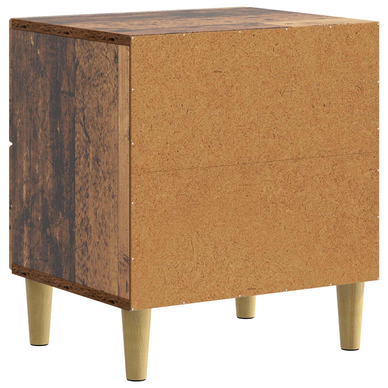 Noćni ormar s ladicama 2 pcs Staro drvo 43 x 34,5 x 48 cm