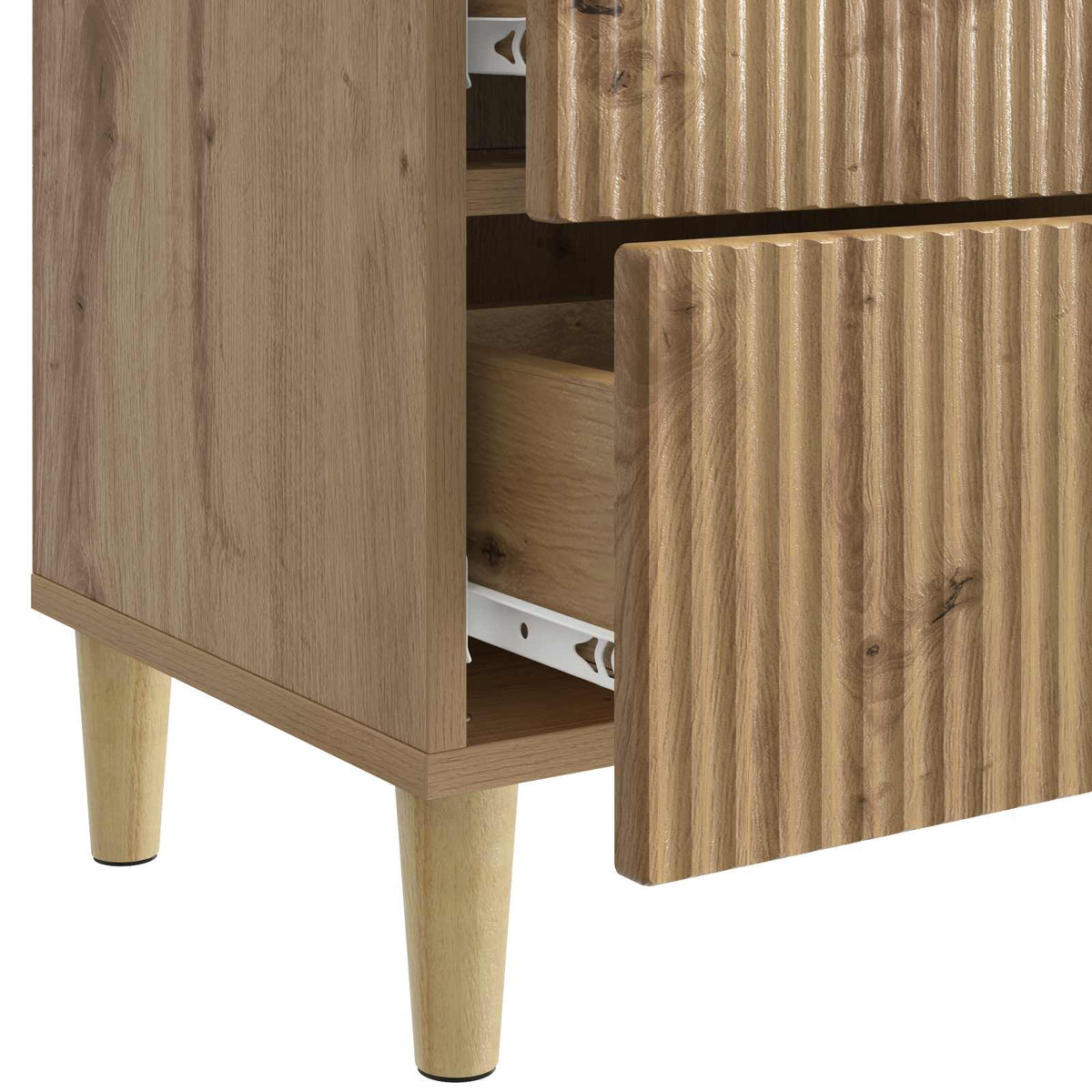 Noćni ormar s ladicama 2 pcs Hrast artisan 43 x 34,5 x 48 cm