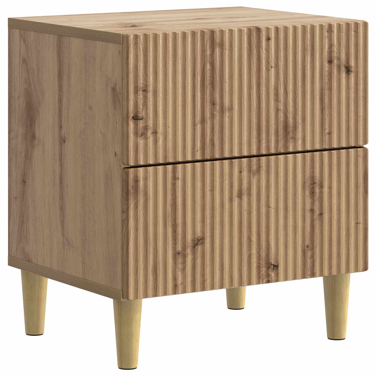 Noćni ormar s ladicama 2 pcs Hrast artisan 43 x 34,5 x 48 cm