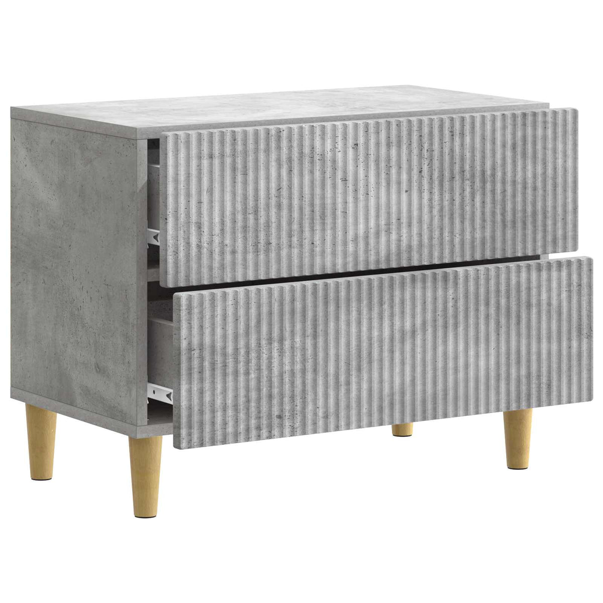 Noćni ormar Betonska siva 62 x 34,5 x 48 cm Konstruirano drvo