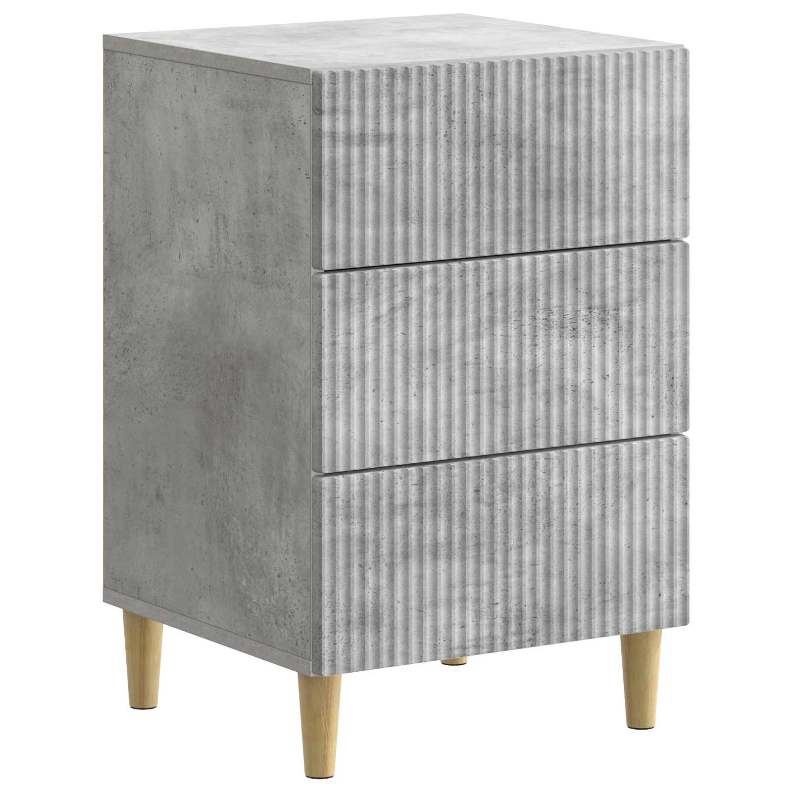 Noćni ormar Betonska siva 43 x 41 x 66,5 cm Konstruirano drvo