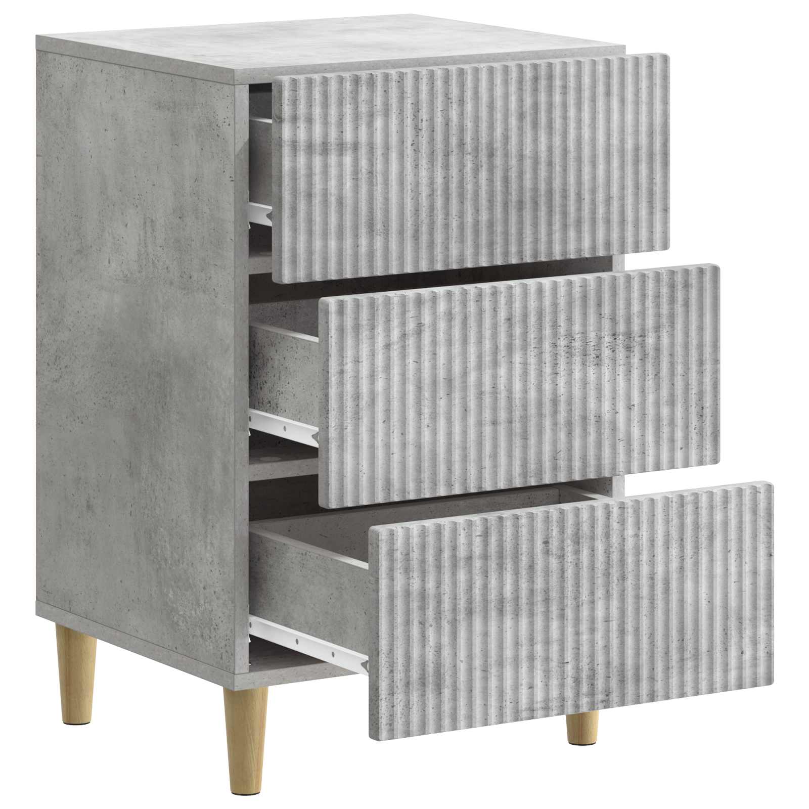Noćni ormar Betonska siva 43 x 41 x 66,5 cm Konstruirano drvo